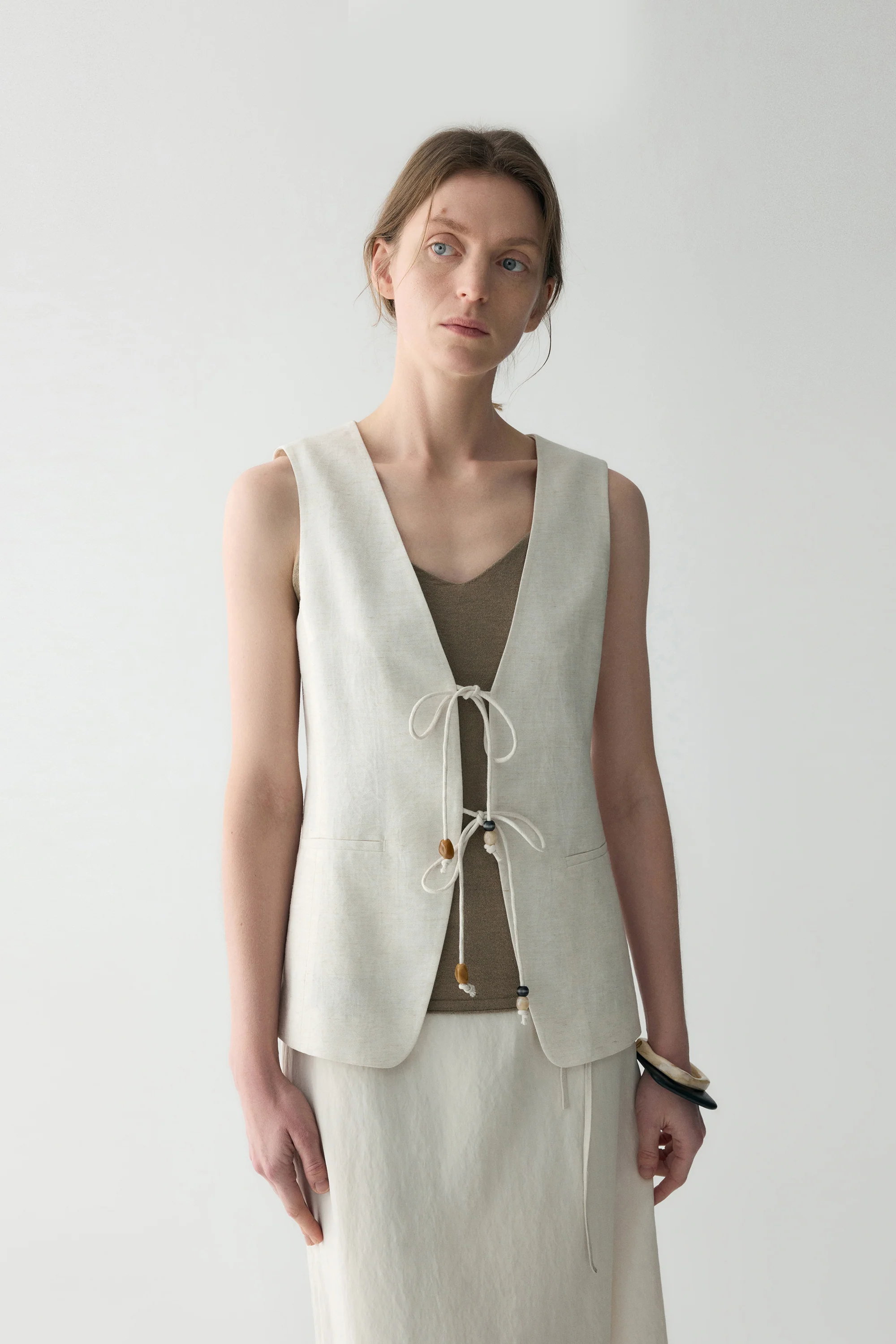 Tie-front Vest