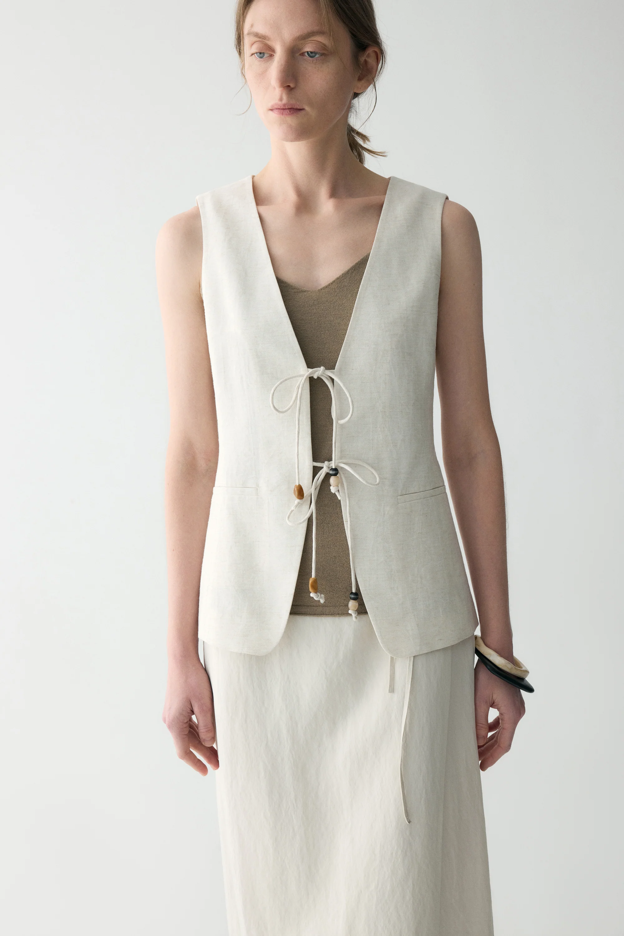 Tie-front Vest - Image 8