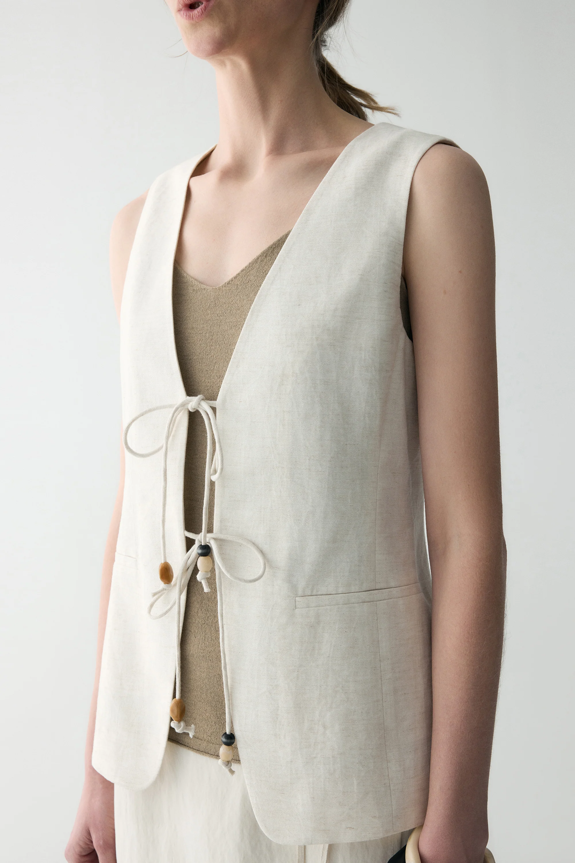 Tie-front Vest - Image 9