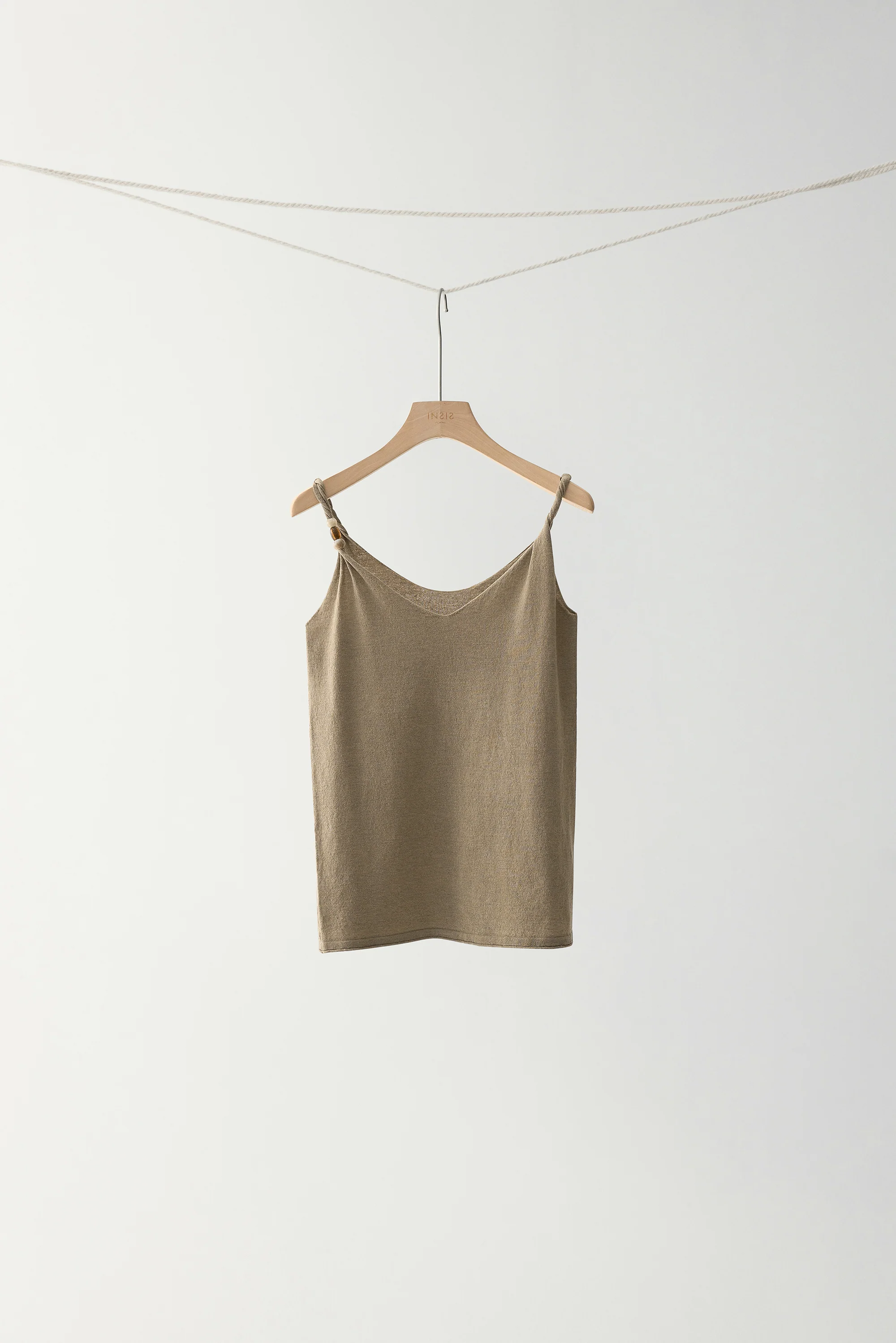 Linen V-neck Knitted Top - Image 2