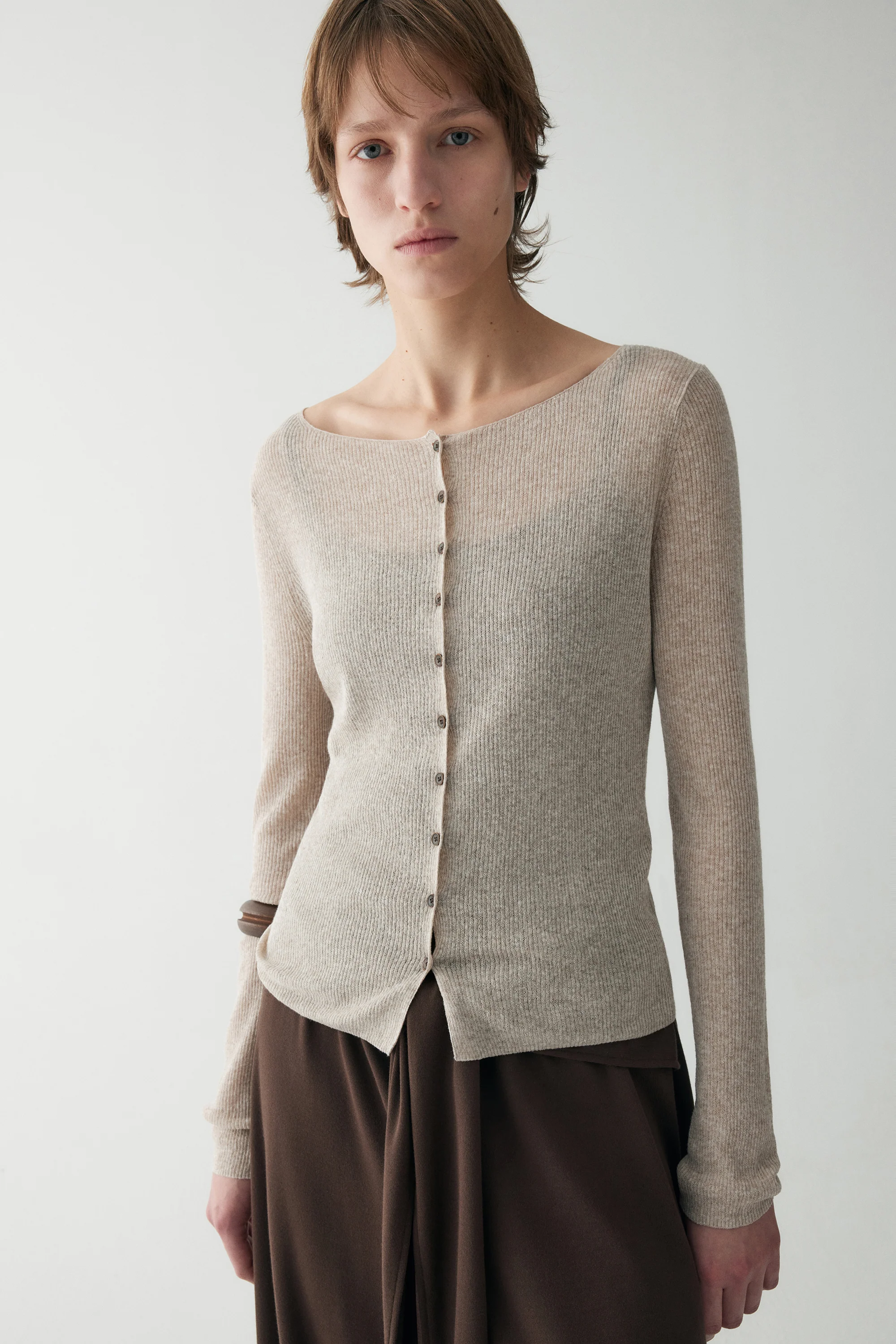 Cotton-linen Knitted Cardigan - Image 15
