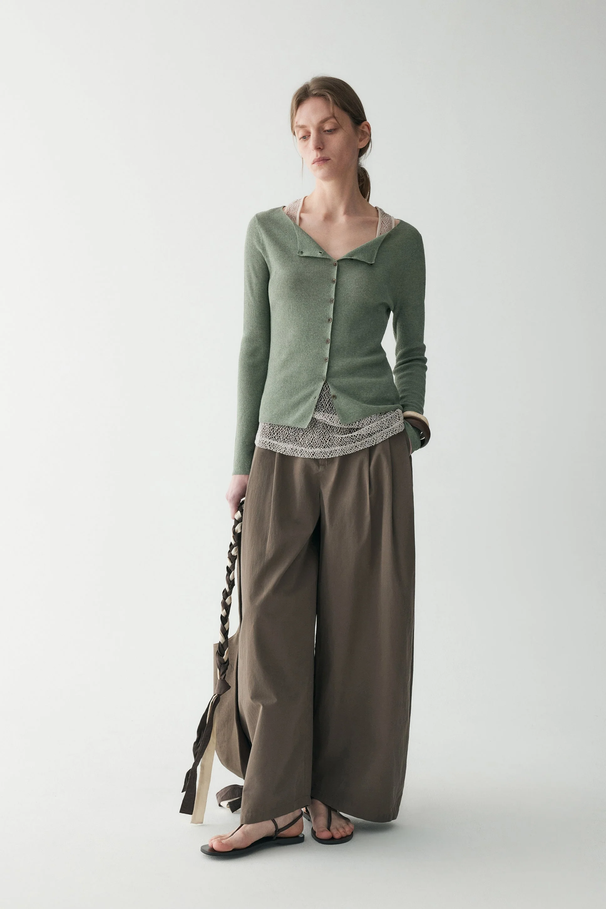 Cotton-linen Knitted Cardigan - Image 3