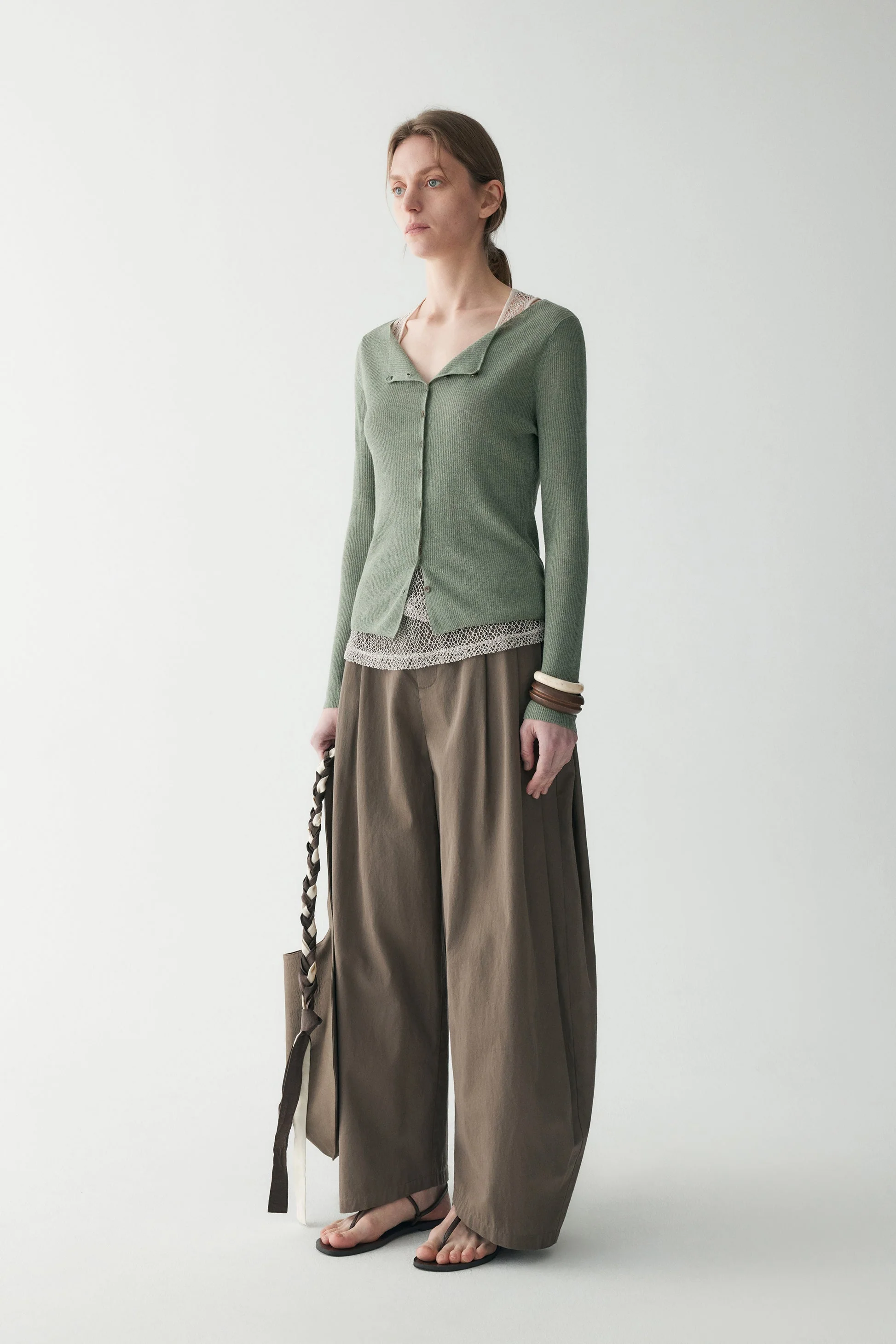 Cotton-linen Knitted Cardigan - Image 4