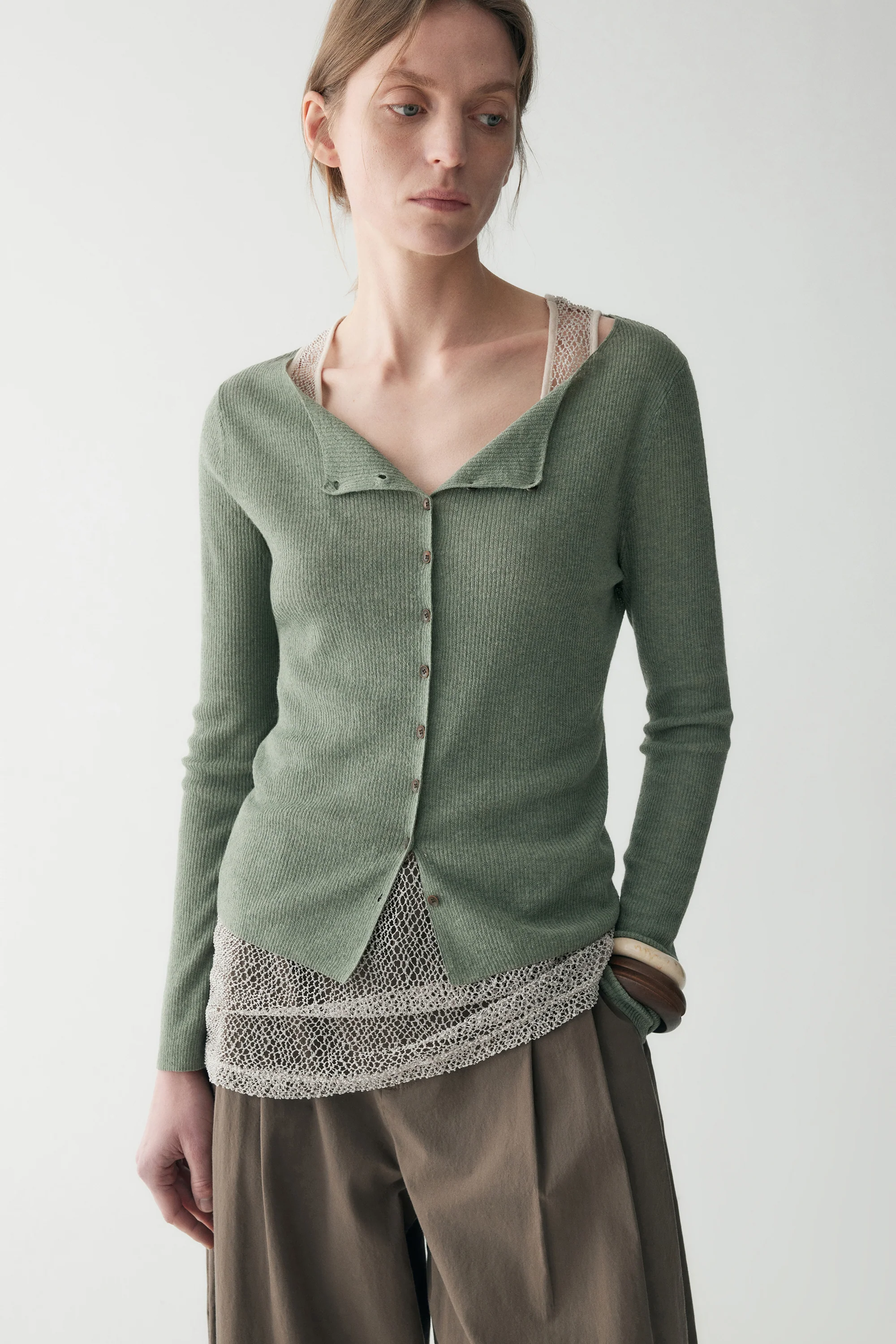 Cotton-linen Knitted Cardigan - Image 6