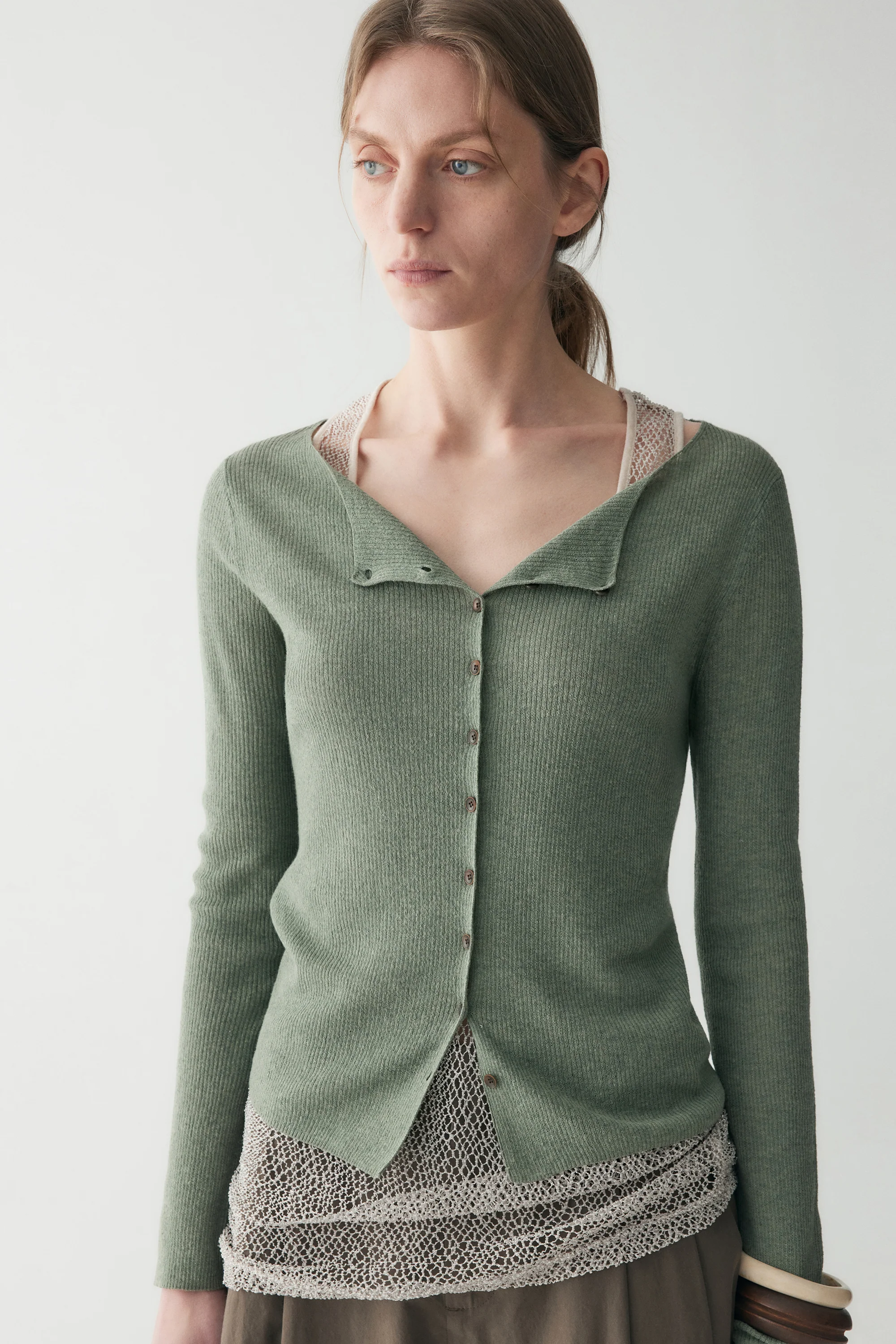Cotton-linen Knitted Cardigan - Image 8