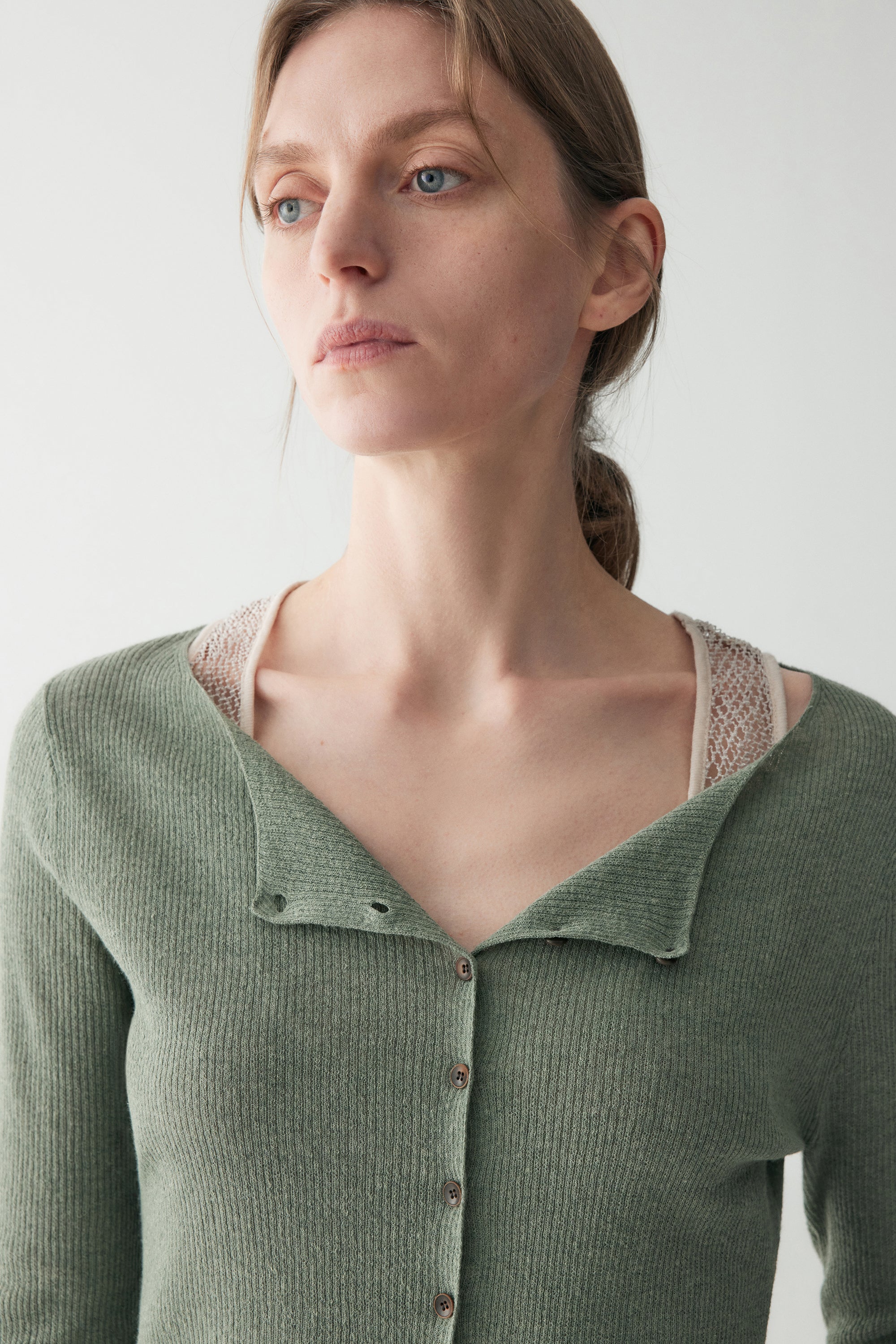 Cotton-linen Knitted Cardigan - Image 9