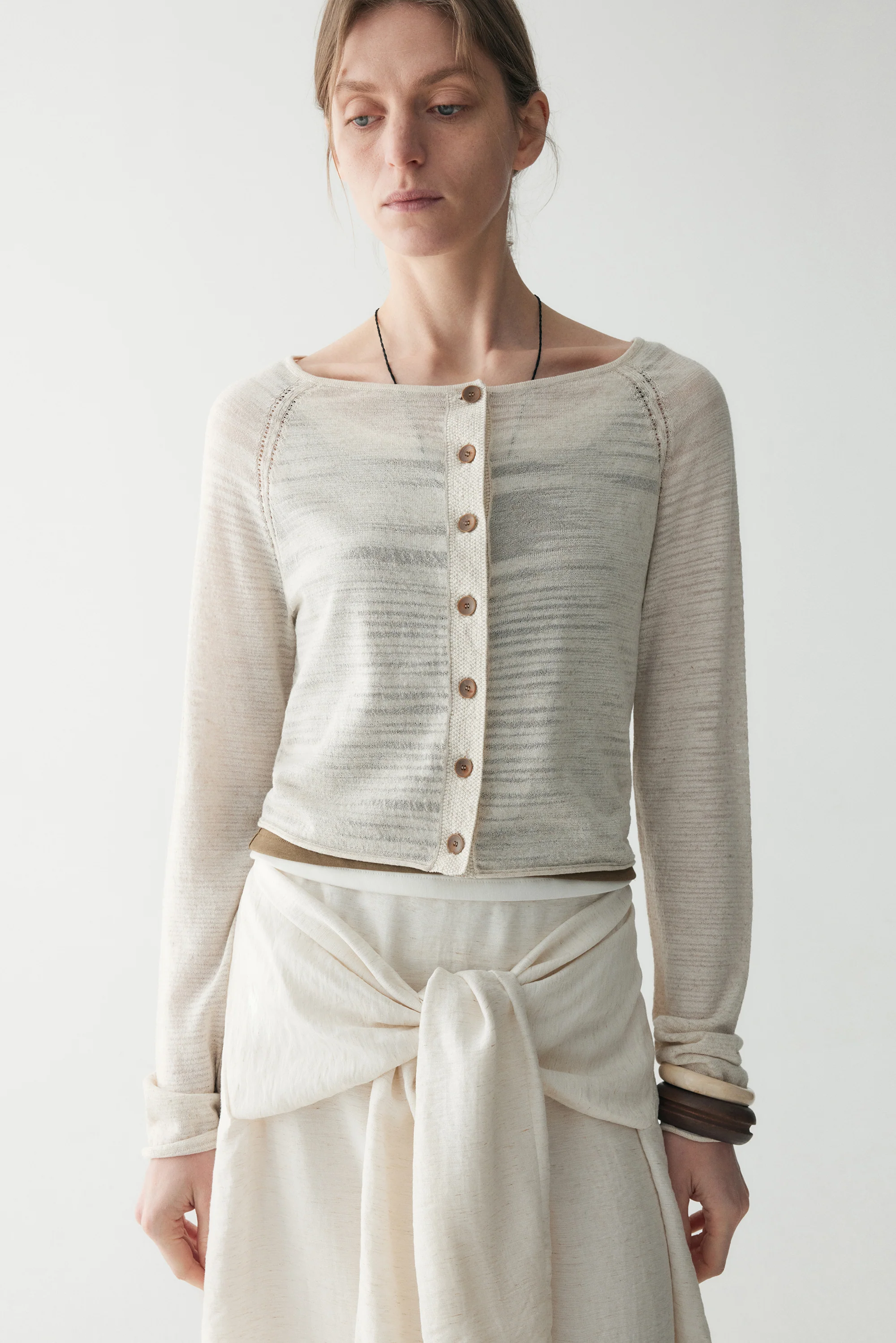 Round Neck Cardigan - Image 19