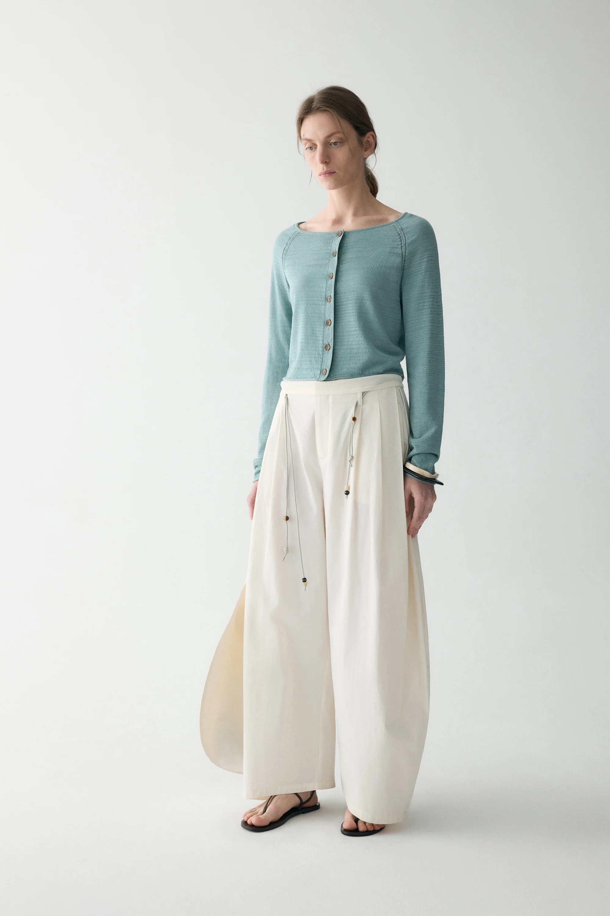 Round Neck Cardigan - Image 3