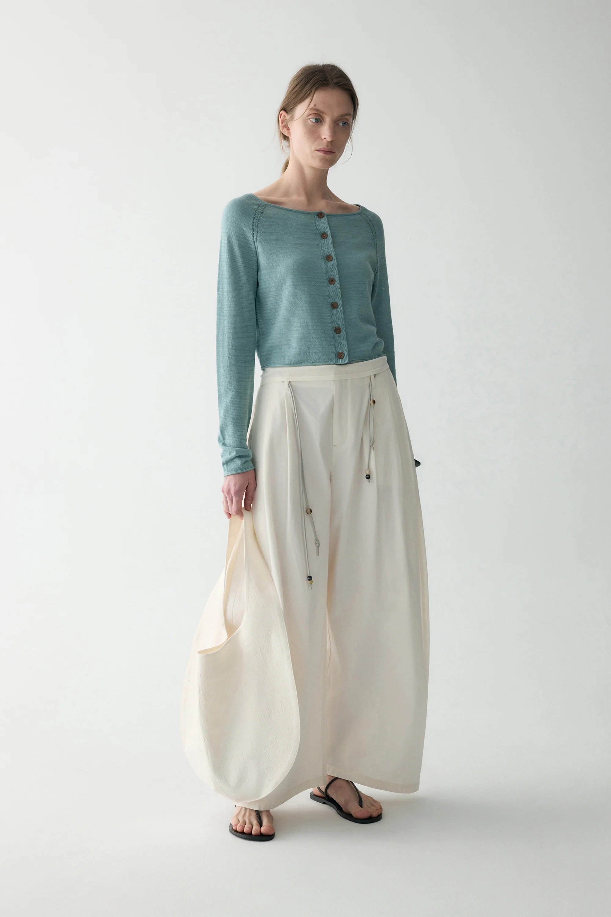 Round Neck Cardigan - Image 4