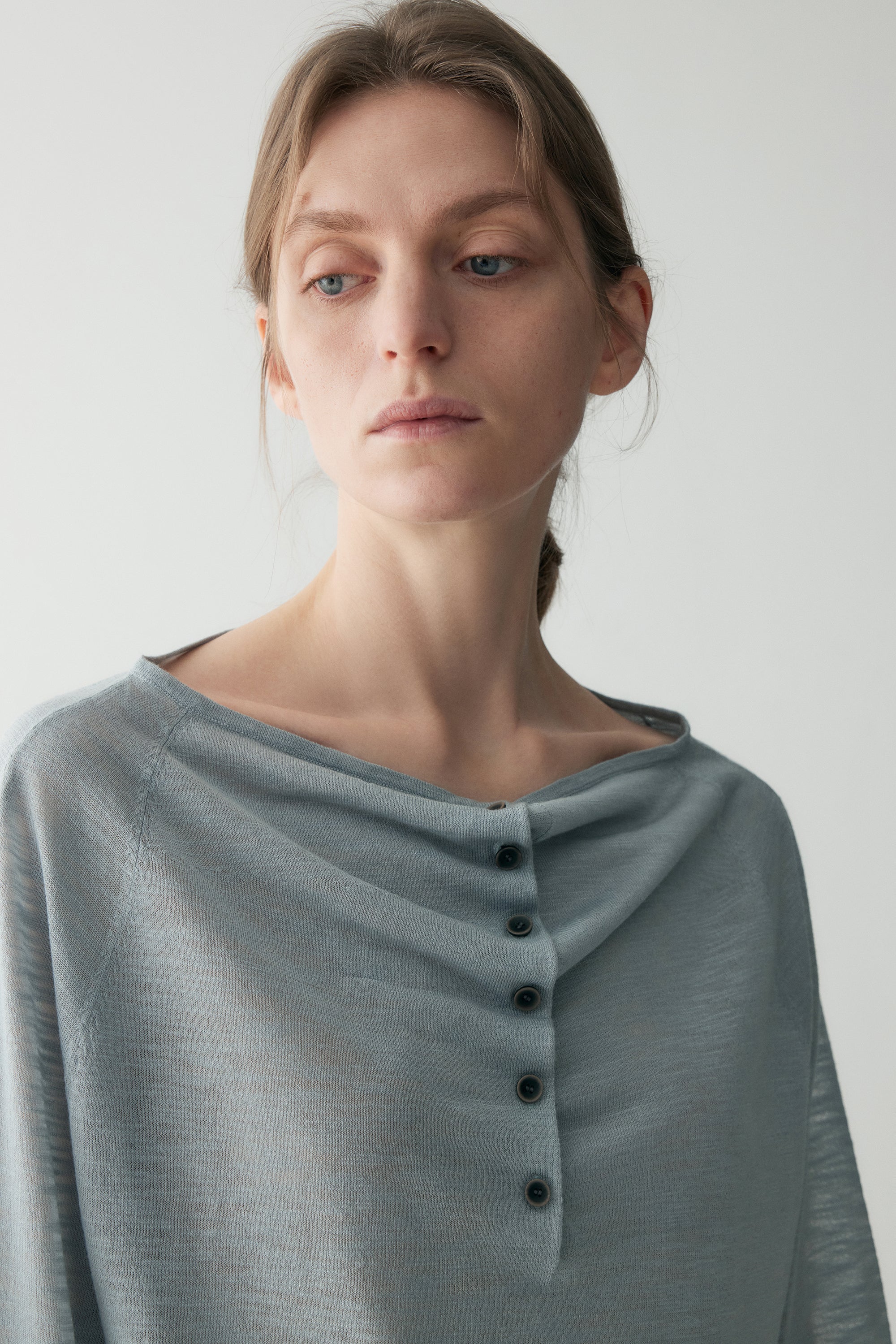 Button-up Pleated Blouse - Image 10