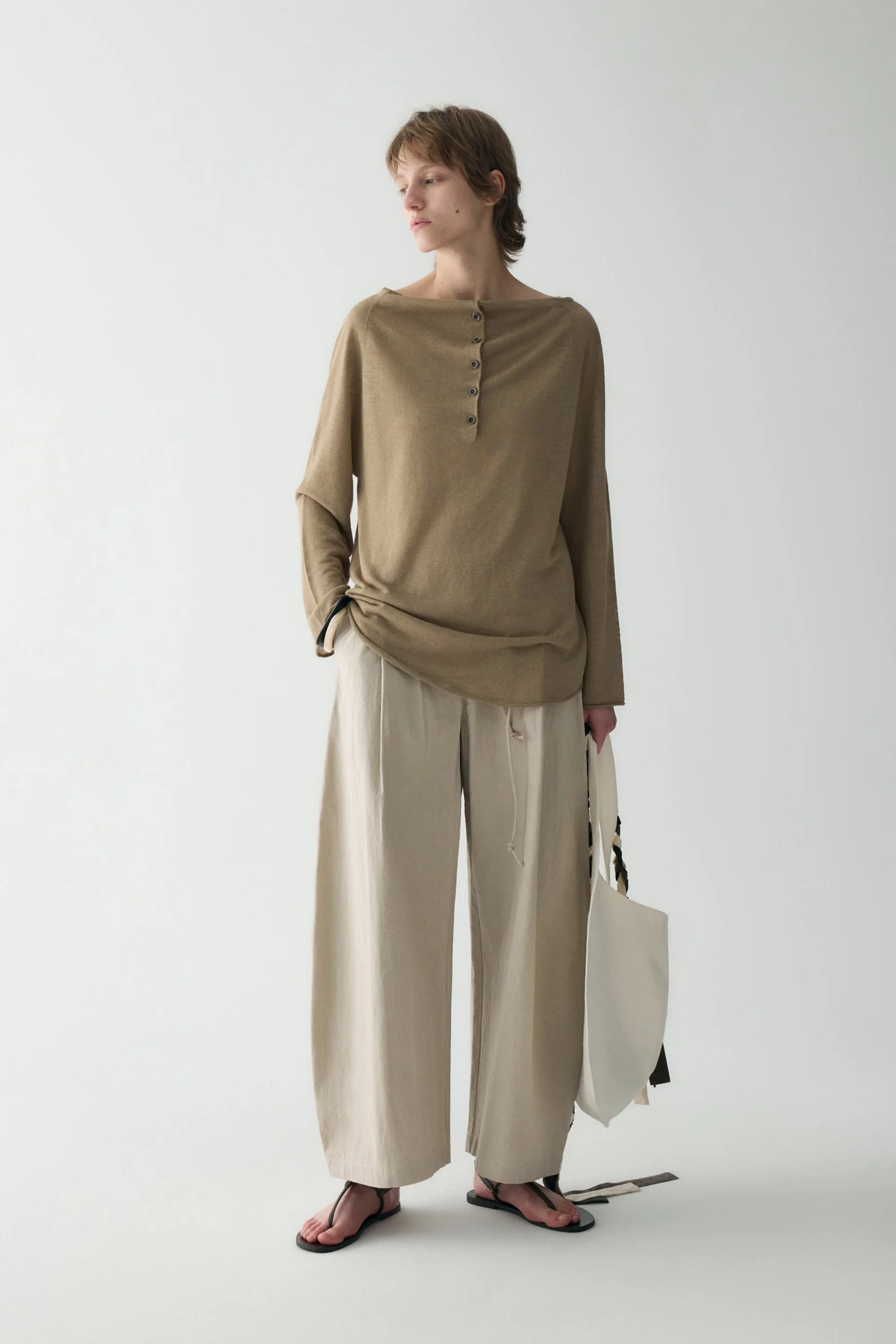 Button-up Pleated Blouse - Image 13