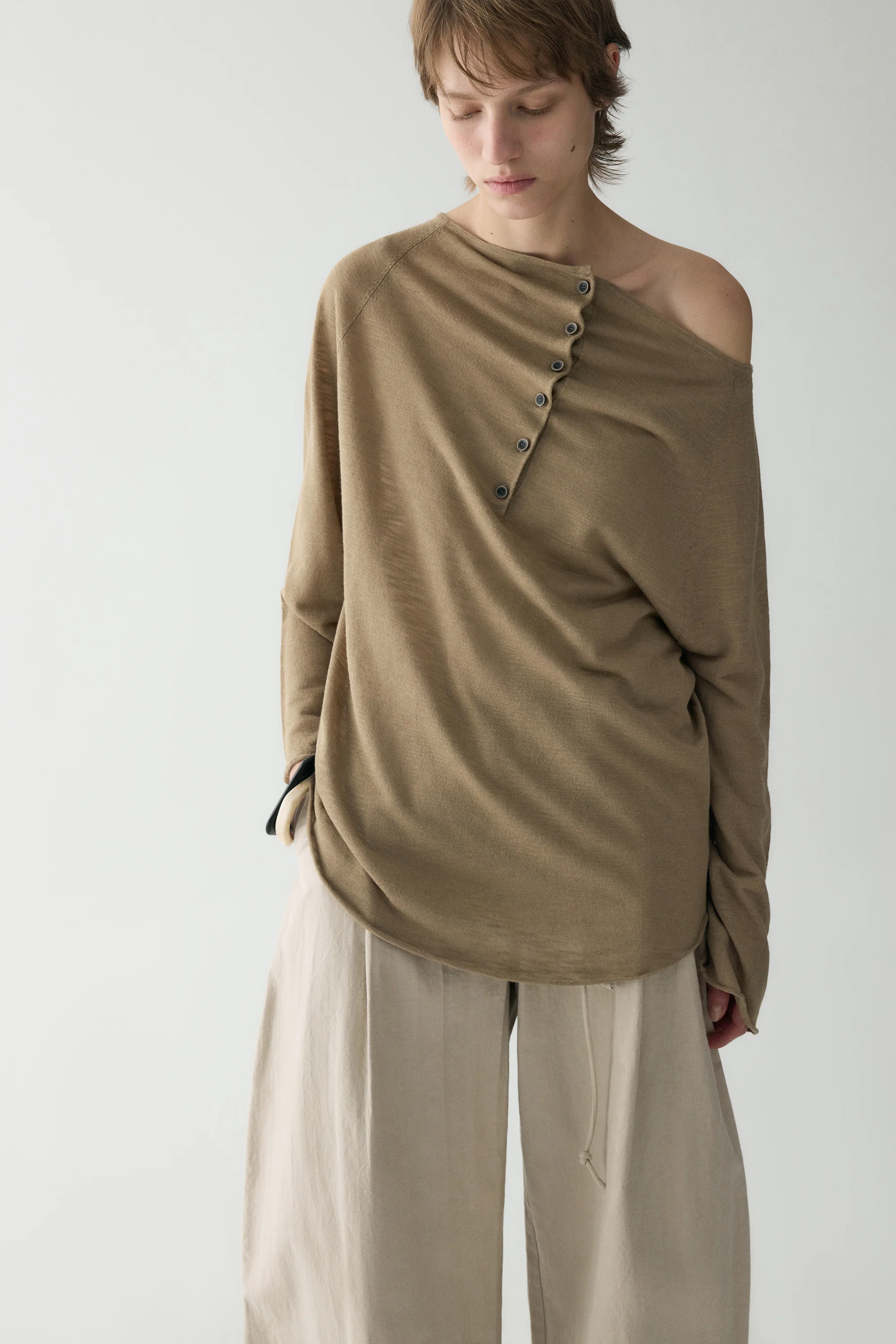 Button-up Pleated Blouse - Image 17
