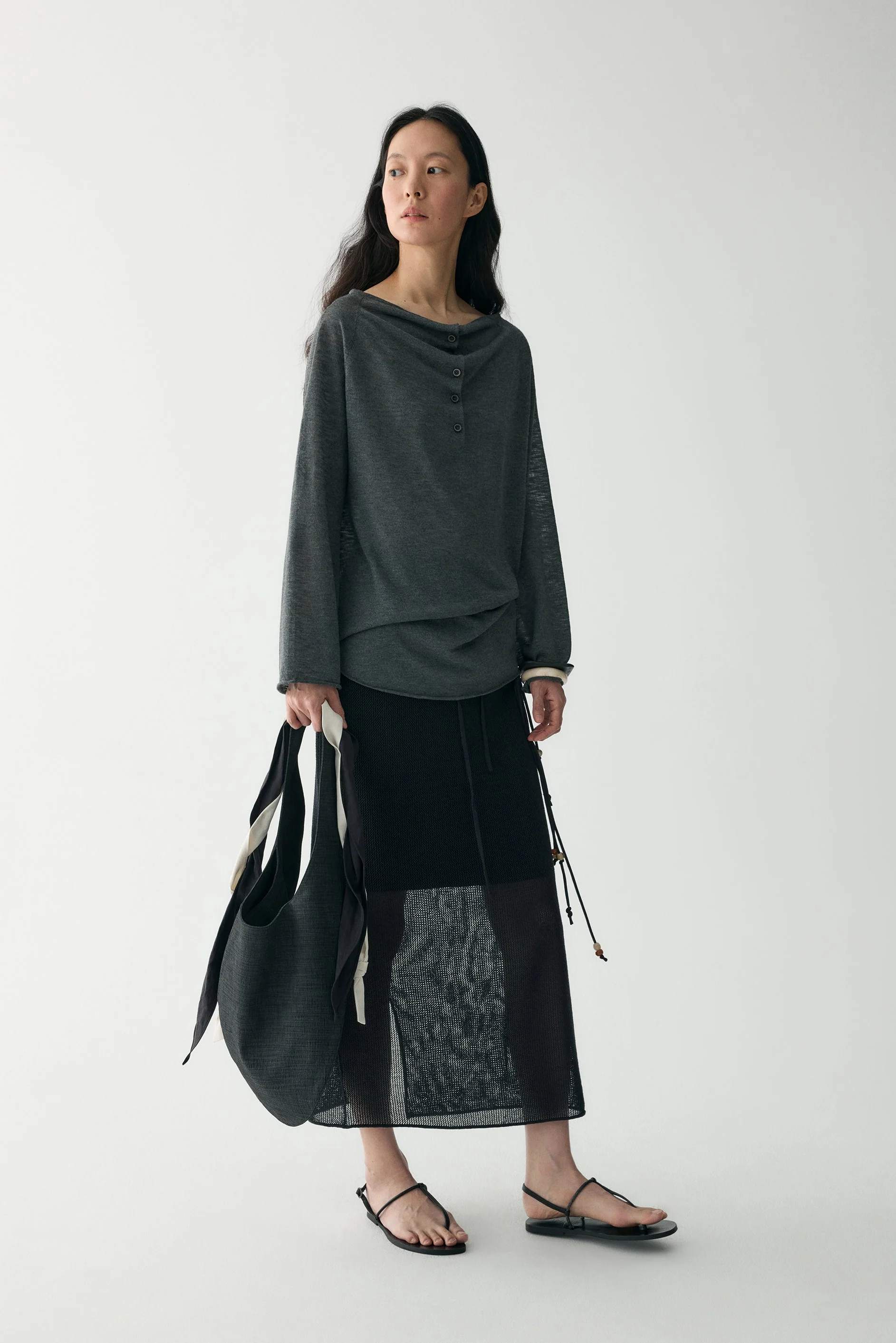 Button-up Pleated Blouse - Image 20