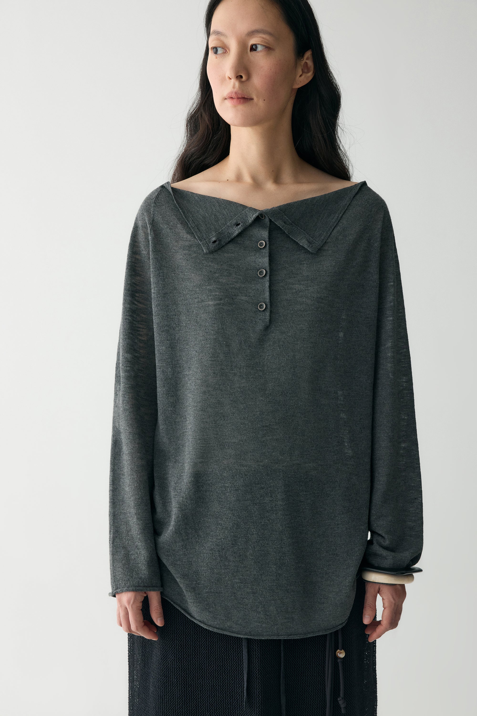 Button-up Pleated Blouse - Image 22