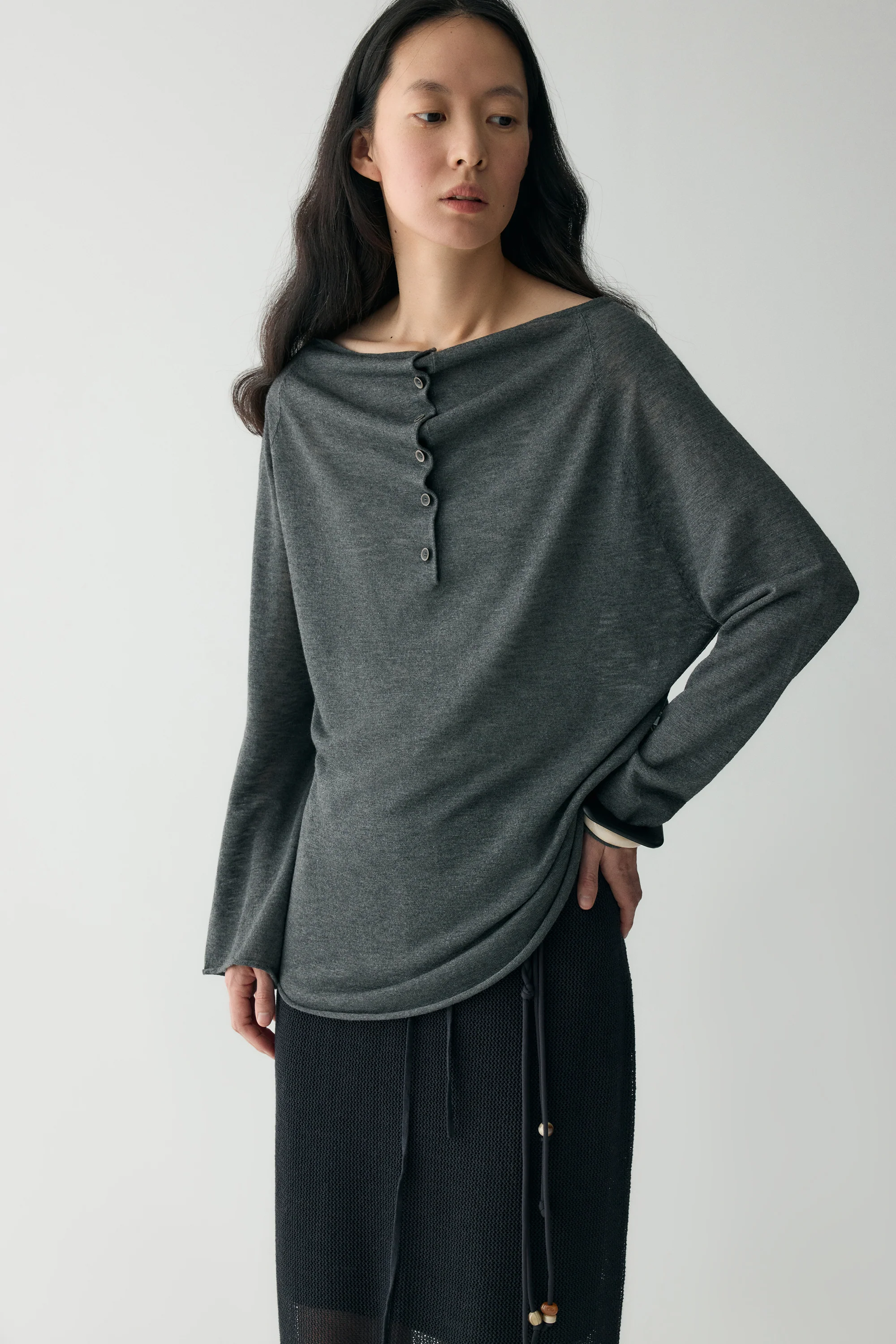 Button-up Pleated Blouse - Image 23