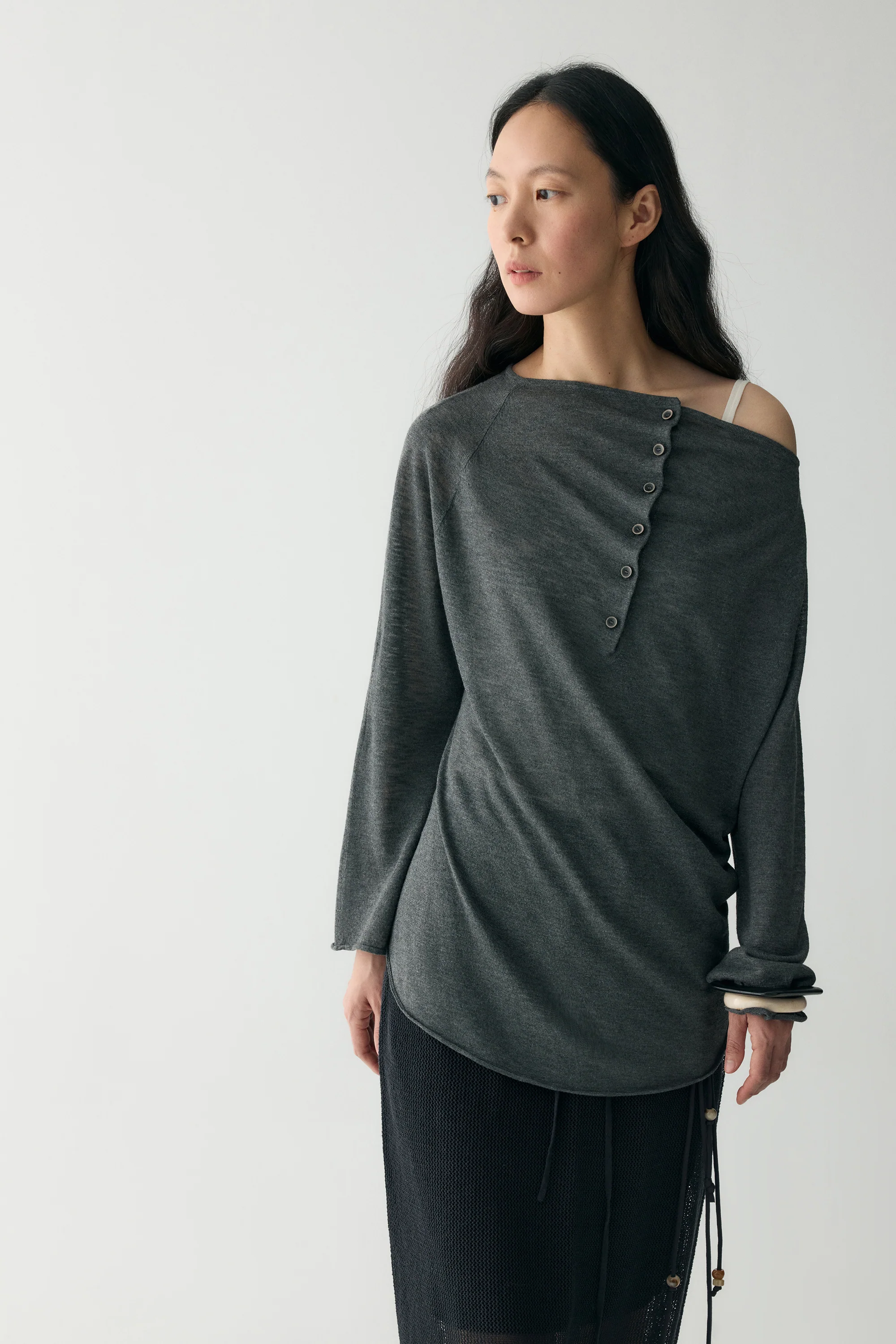 Button-up Pleated Blouse - Image 24