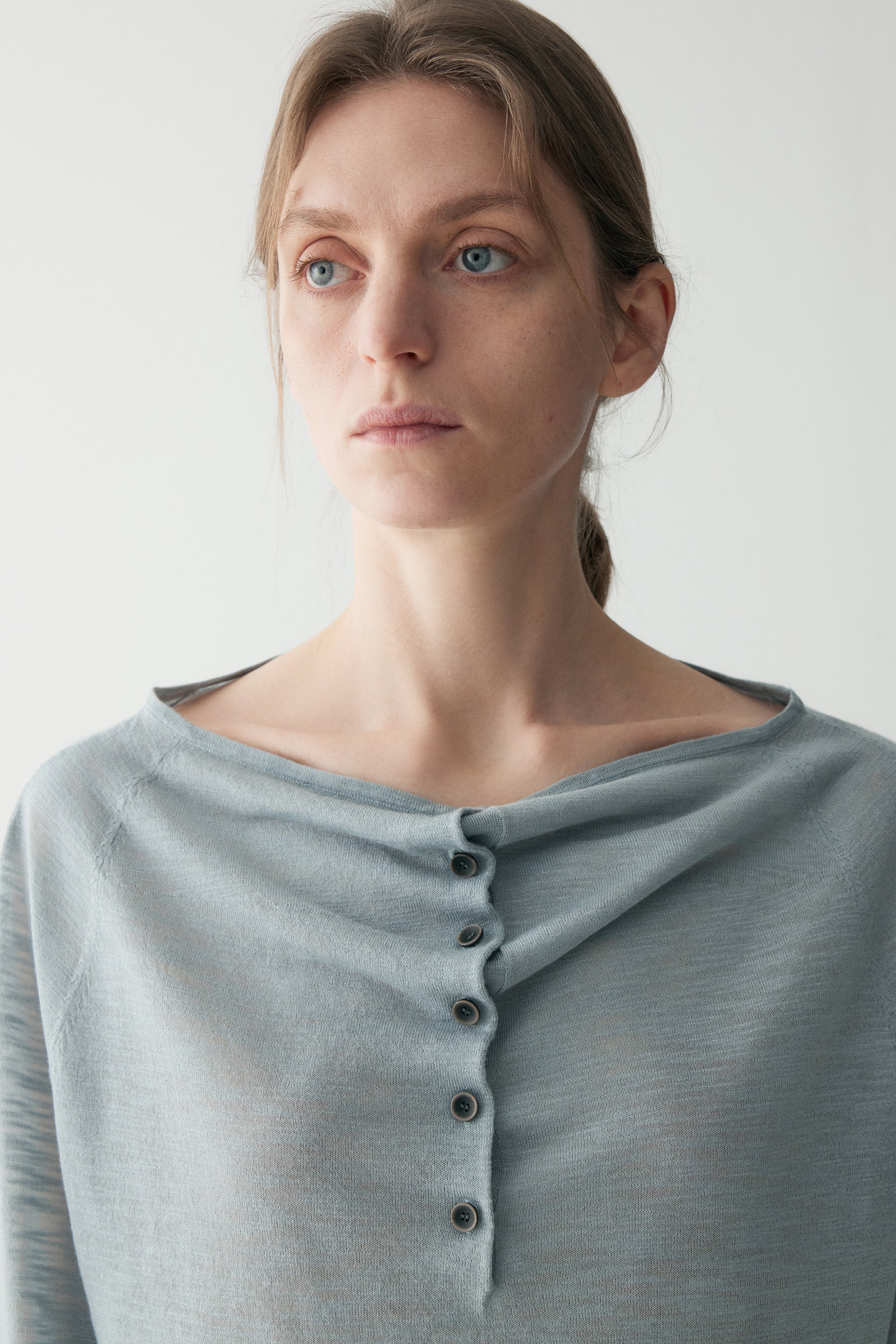 Button-up Pleated Blouse - Image 9