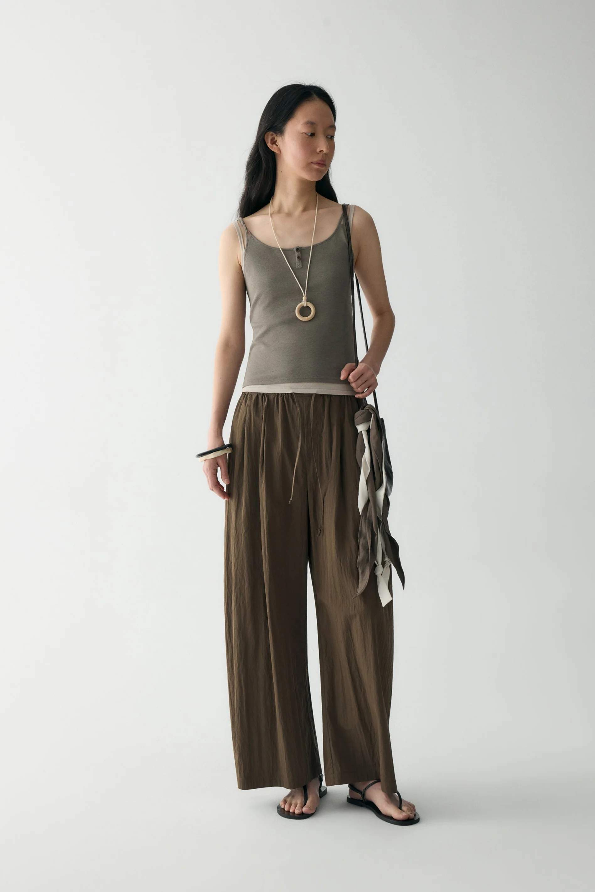 Elasticated Straight-leg Pants - Image 18