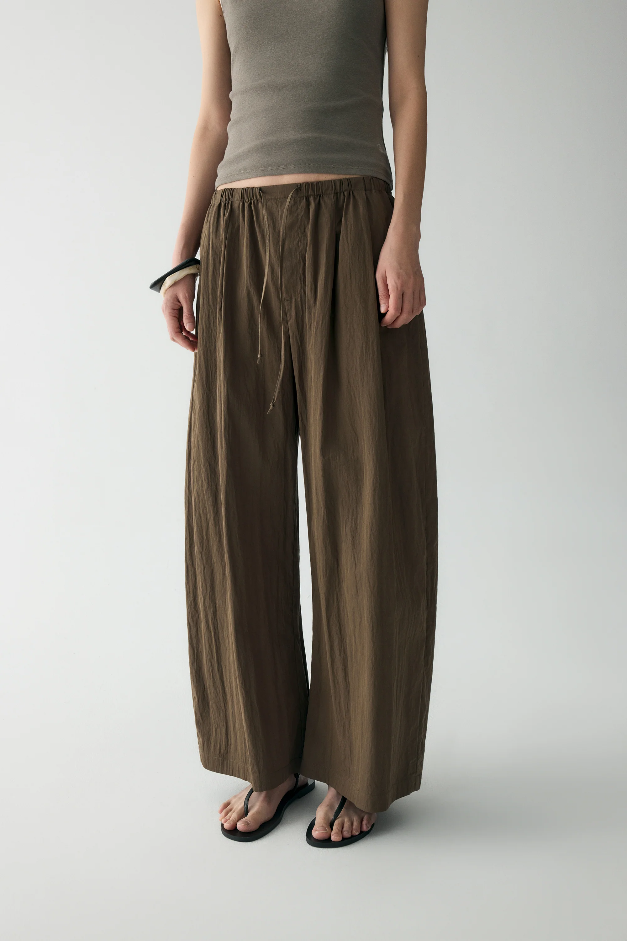 Elasticated Straight-leg Pants - Image 21