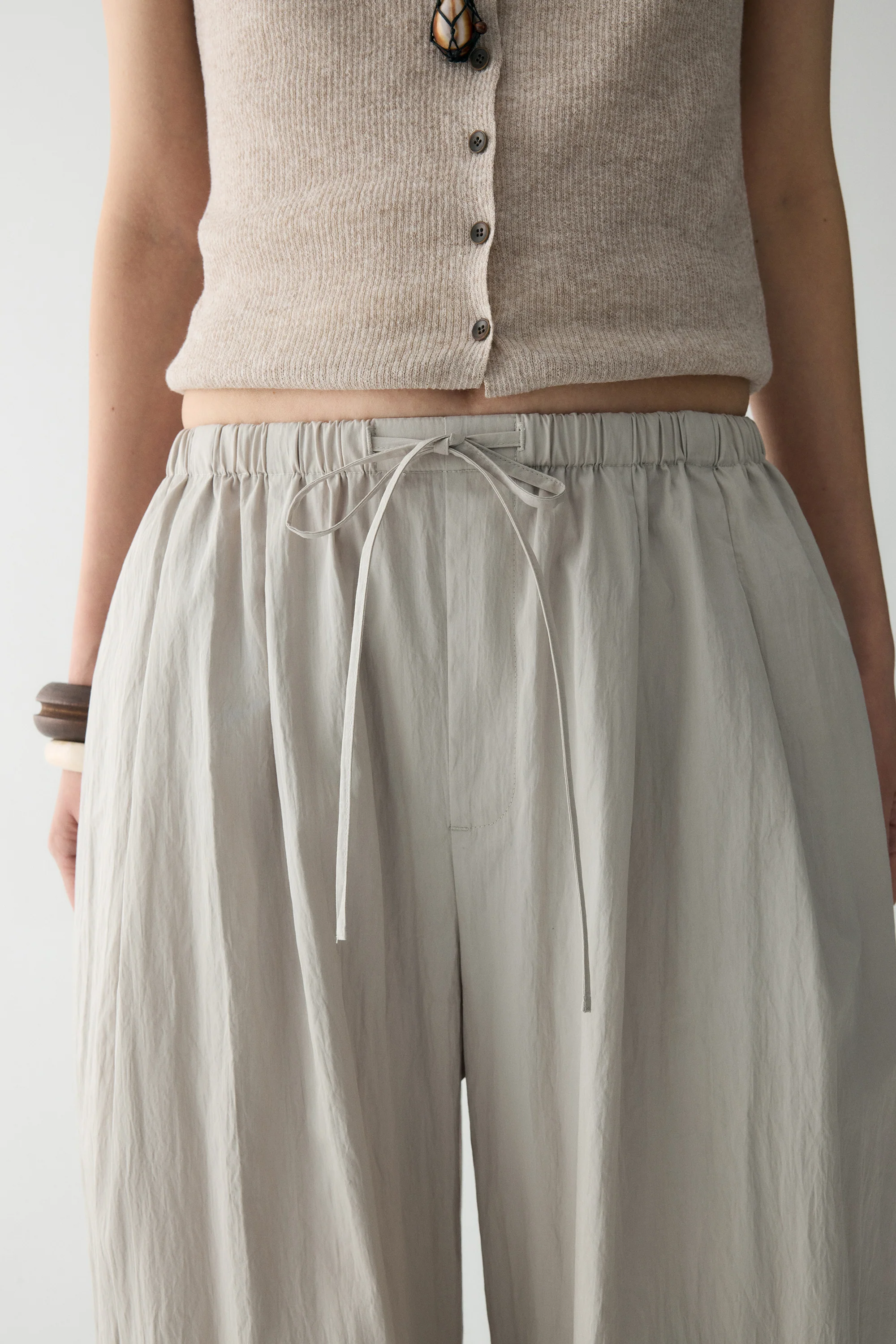 Elasticated Straight-leg Pants - Image 7