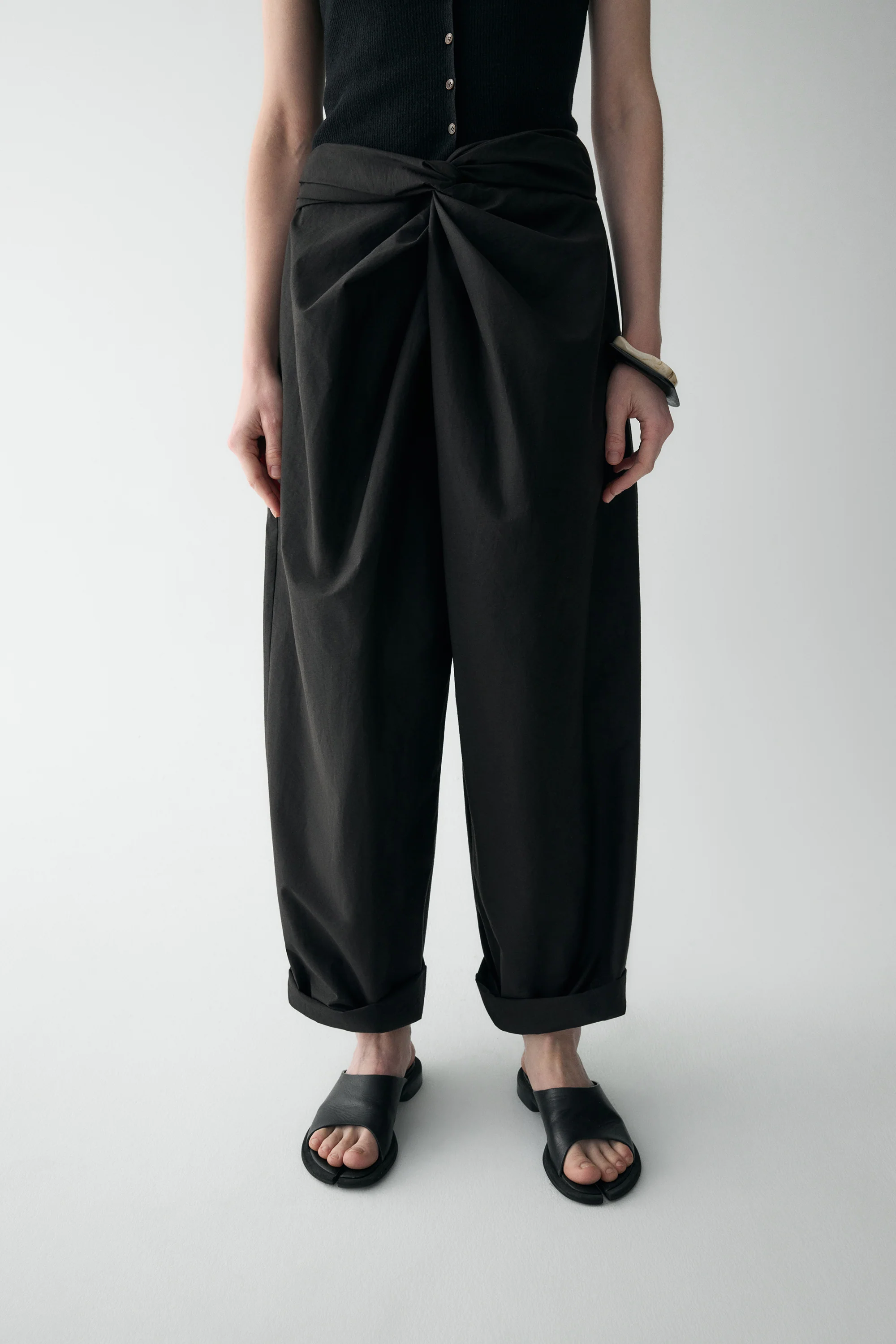 Twist-knot Cotton Pants - Image 11