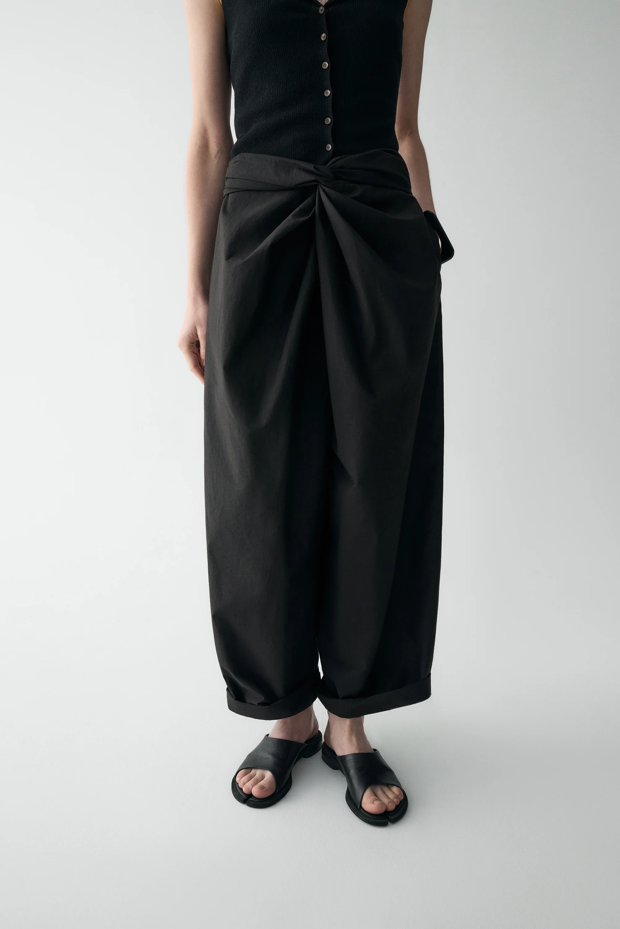 Twist-knot Cotton Pants - Image 12