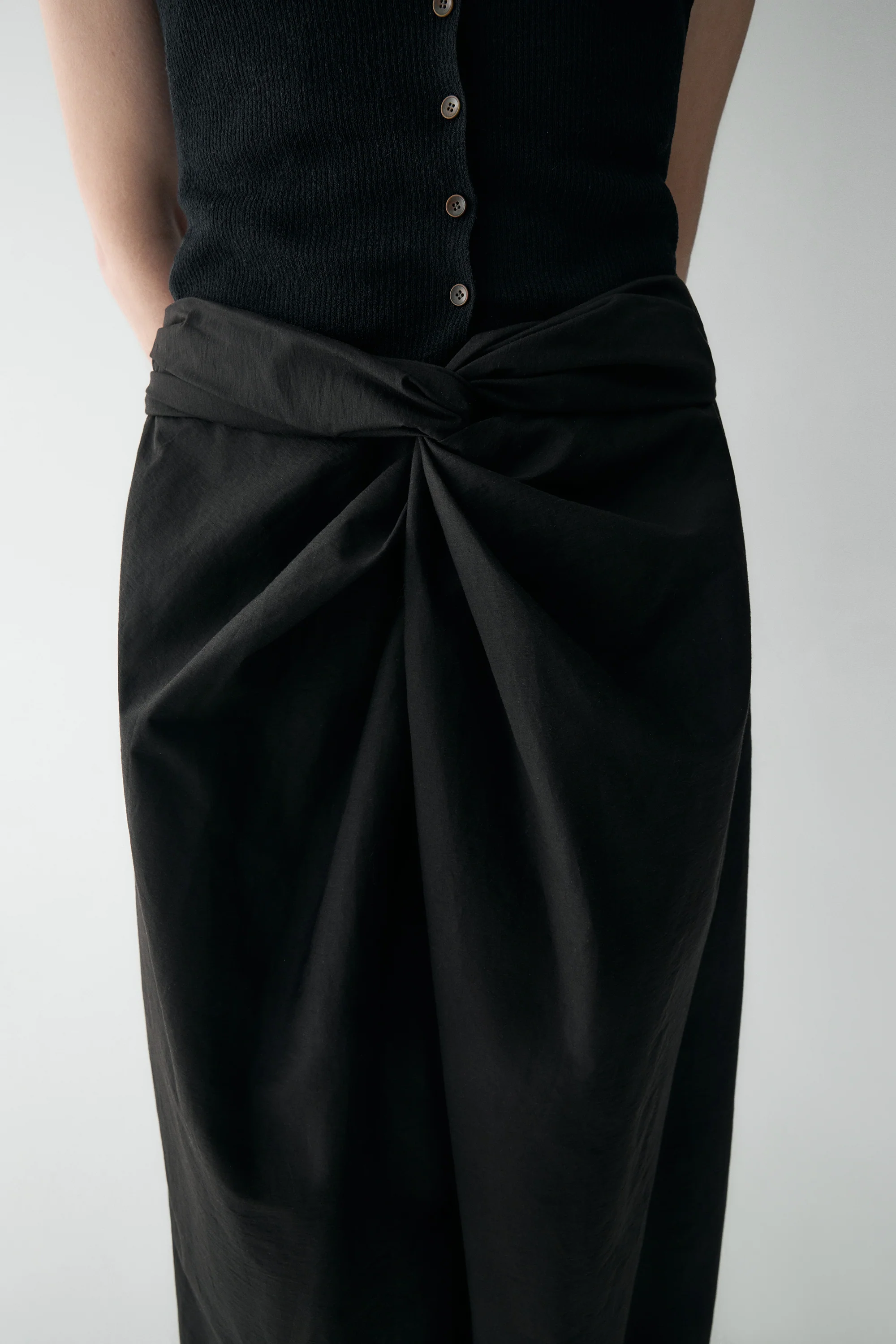 Twist-knot Cotton Pants - Image 13
