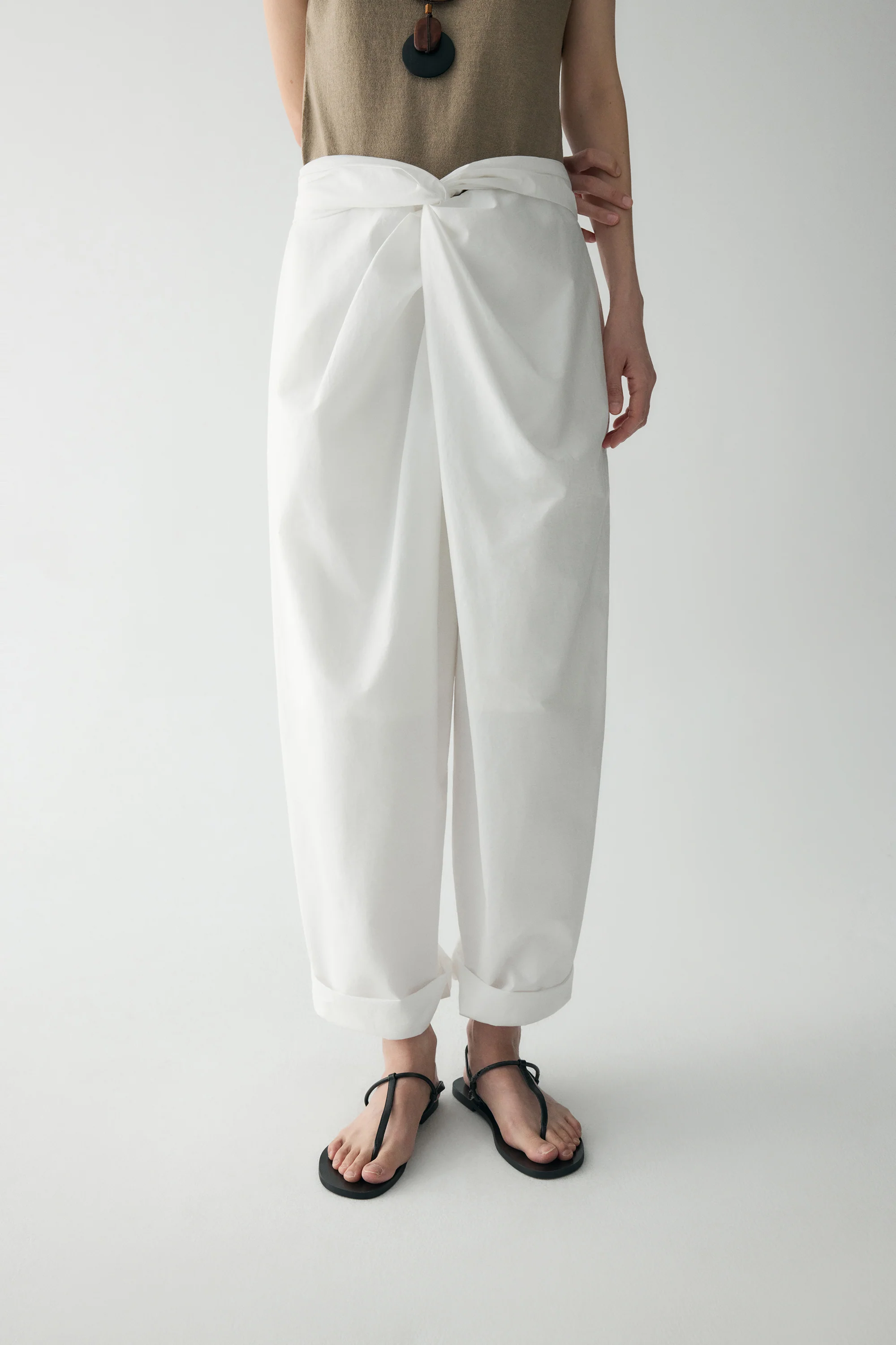 Twist-knot Cotton Pants - Image 5
