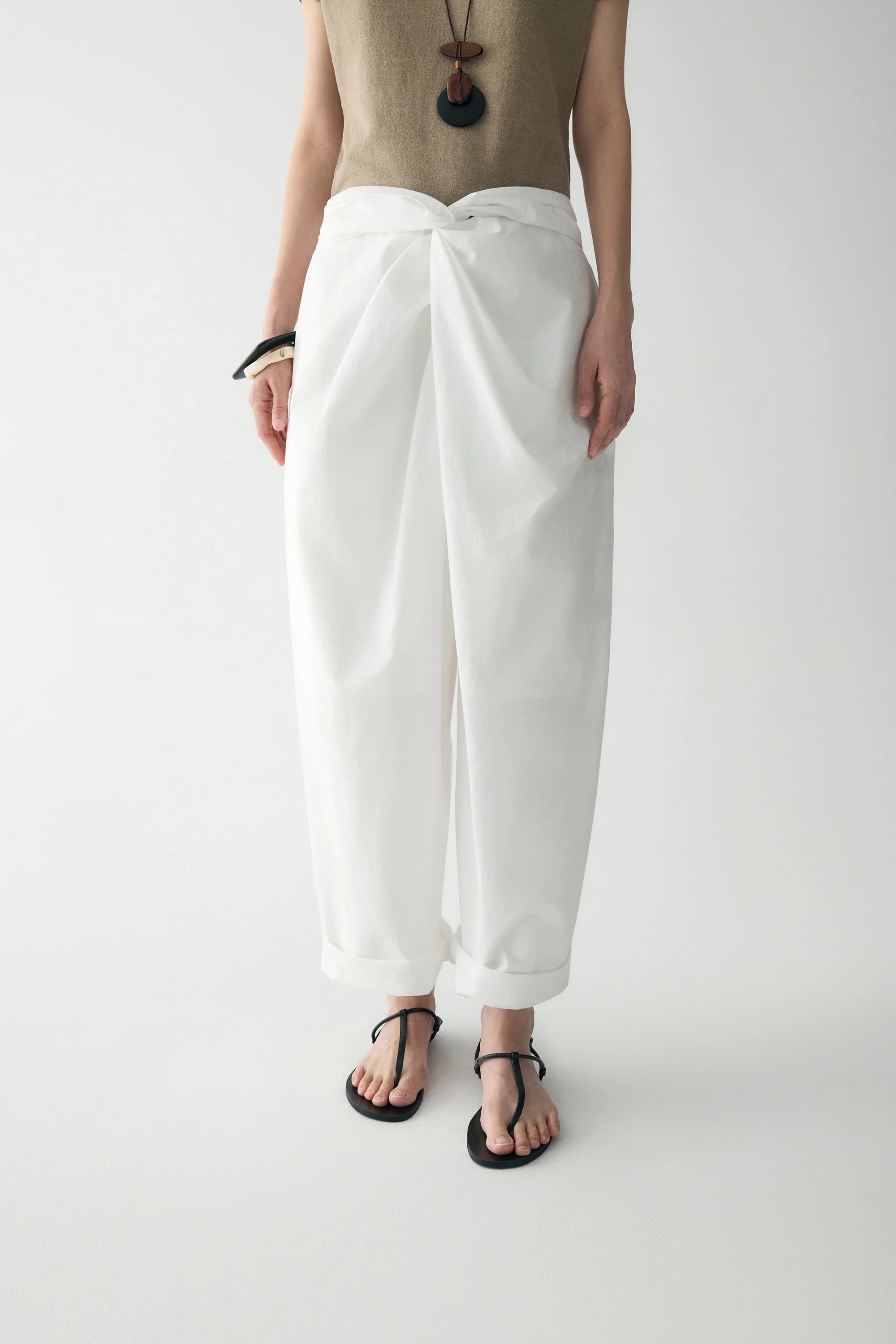 Twist-knot Cotton Pants - Image 6