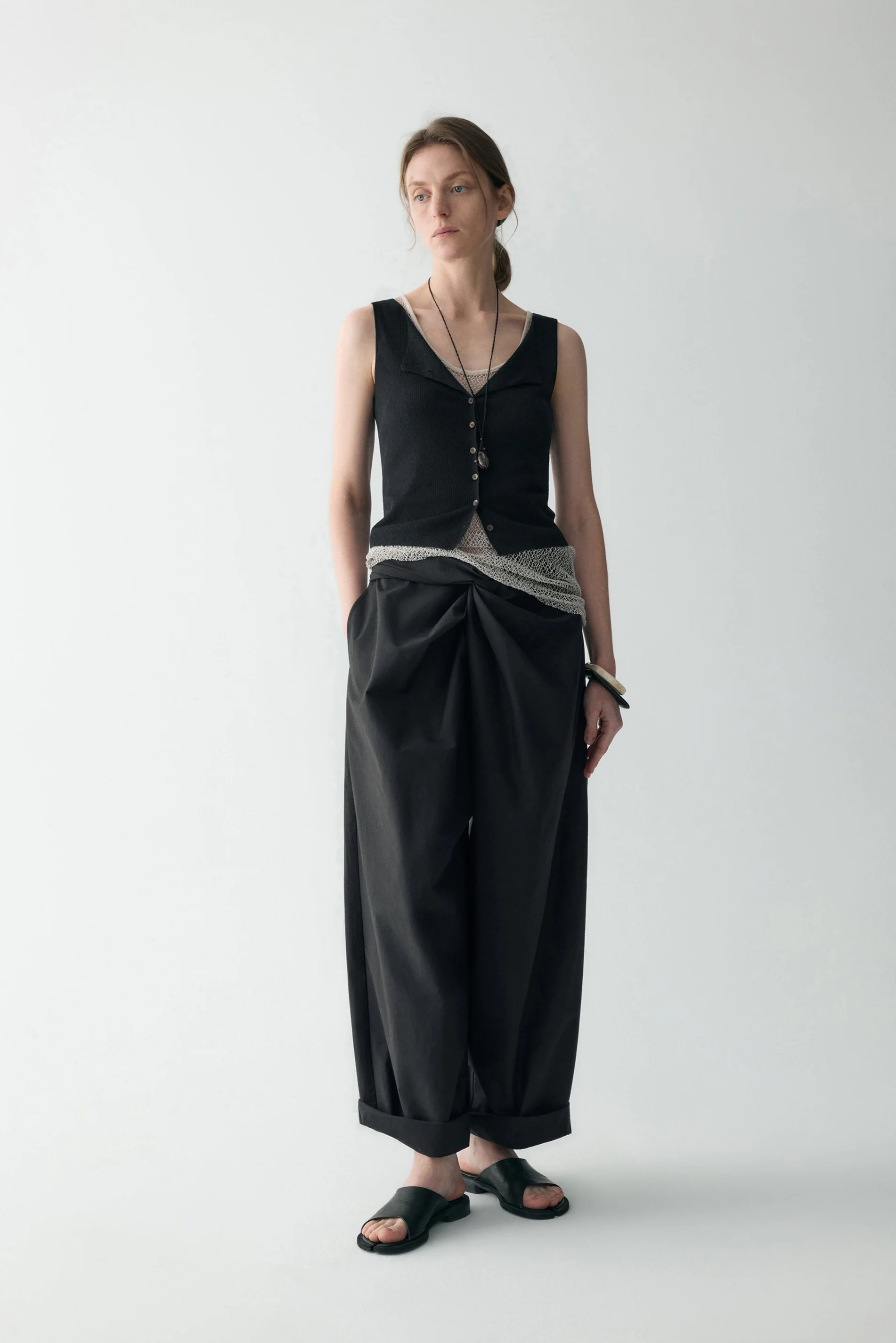 Twist-knot Cotton Pants - Image 9