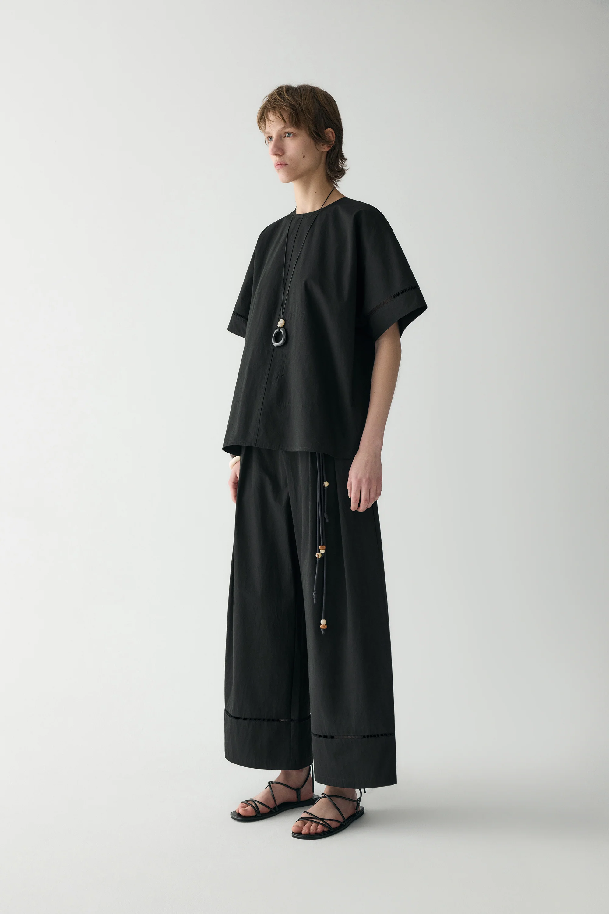 Pleated Cotton Pants - Image 15