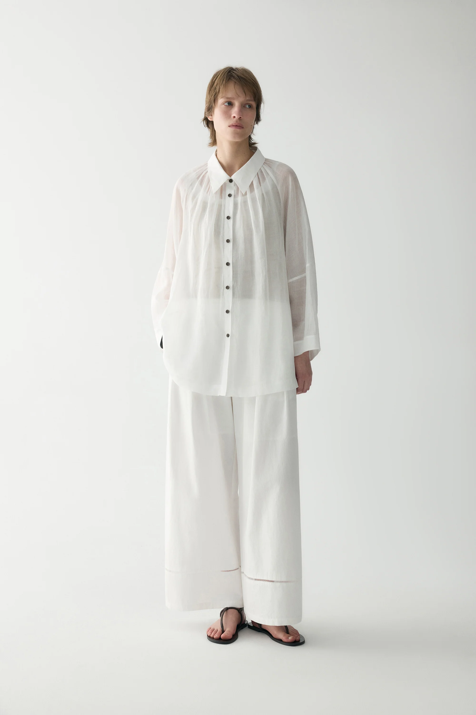 Pleated Cotton Pants - Image 5