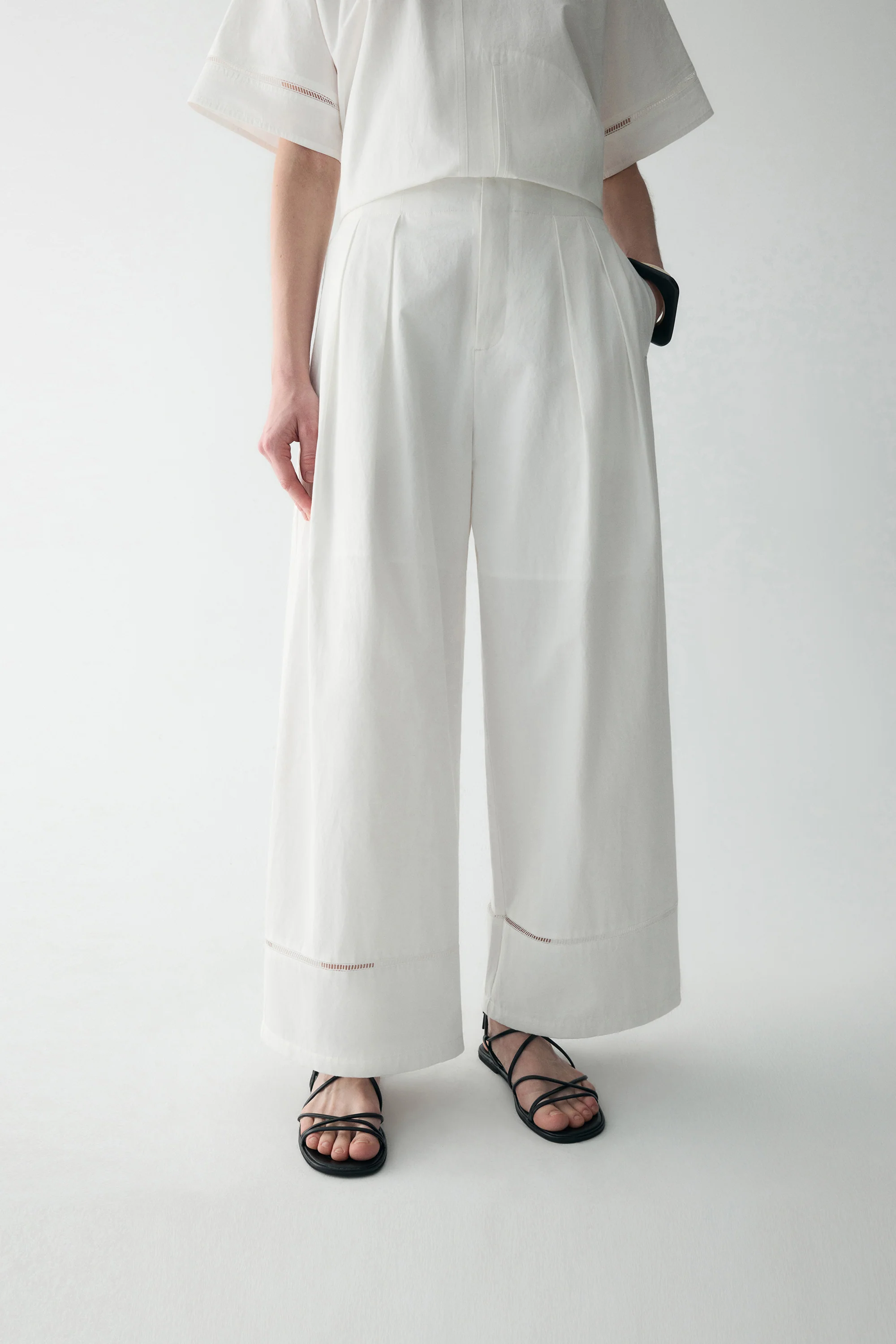 Pleated Cotton Pants - Image 7