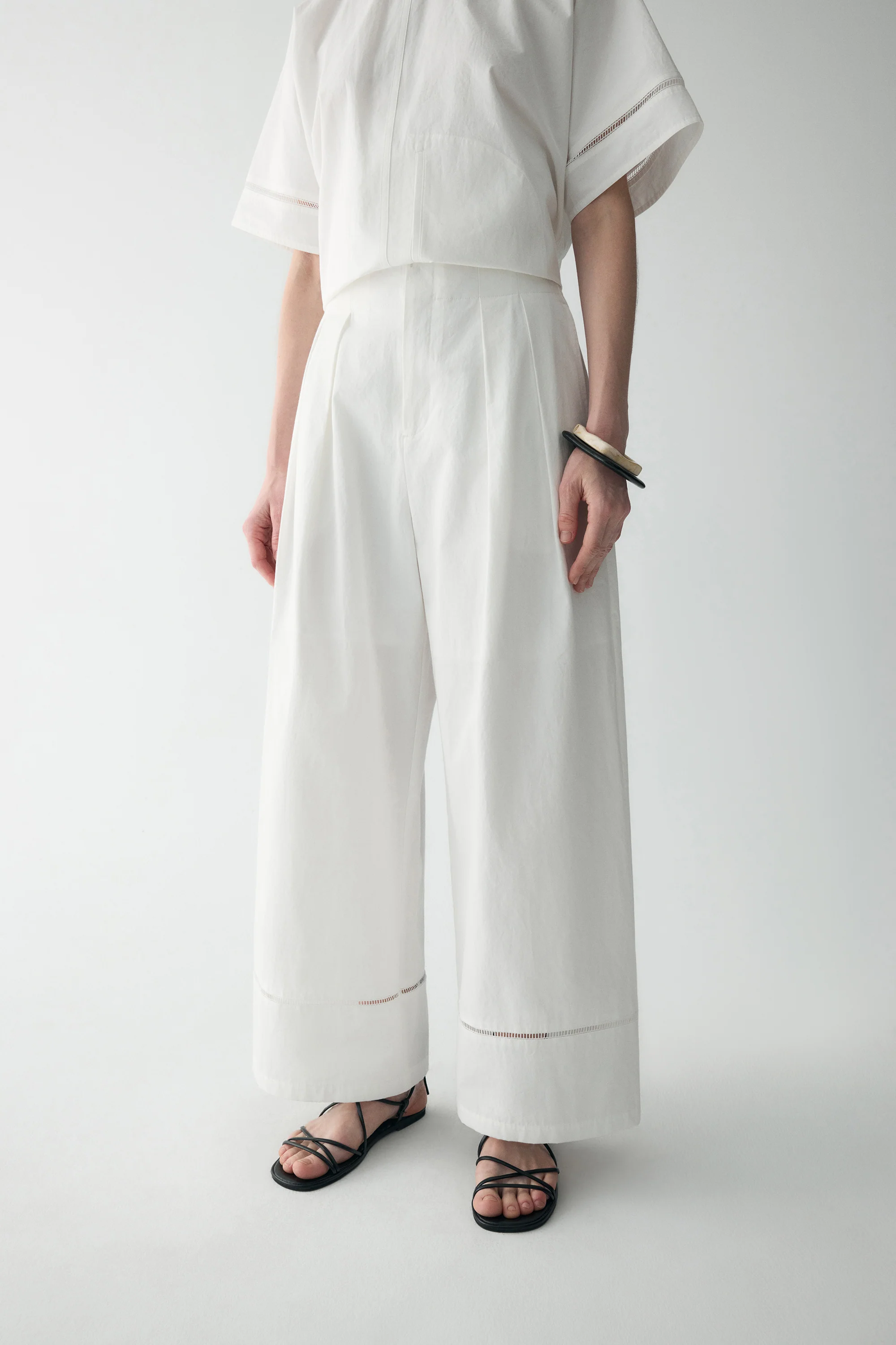 Pleated Cotton Pants - Image 8