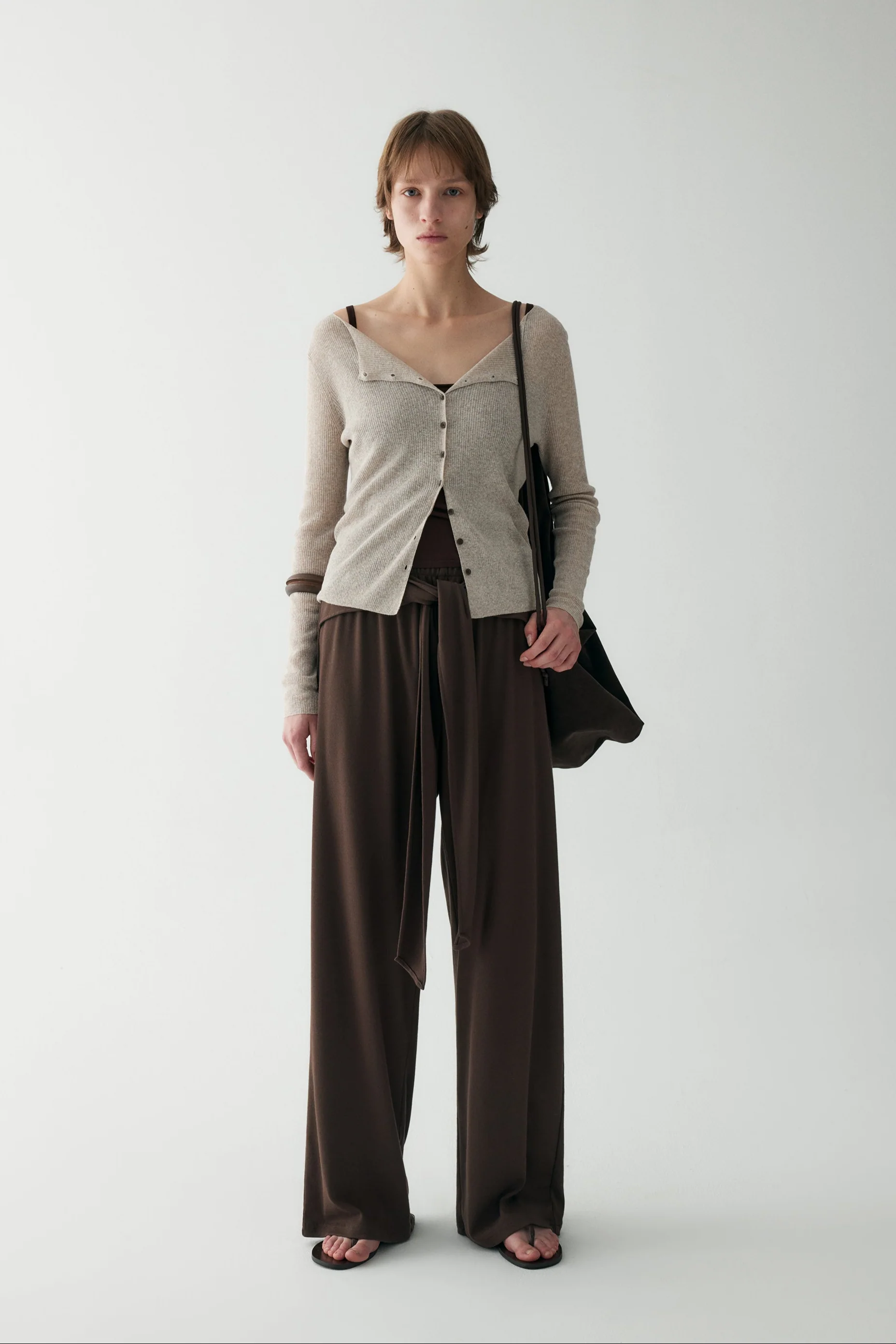 Tie-front Wrap Pants - Image 3