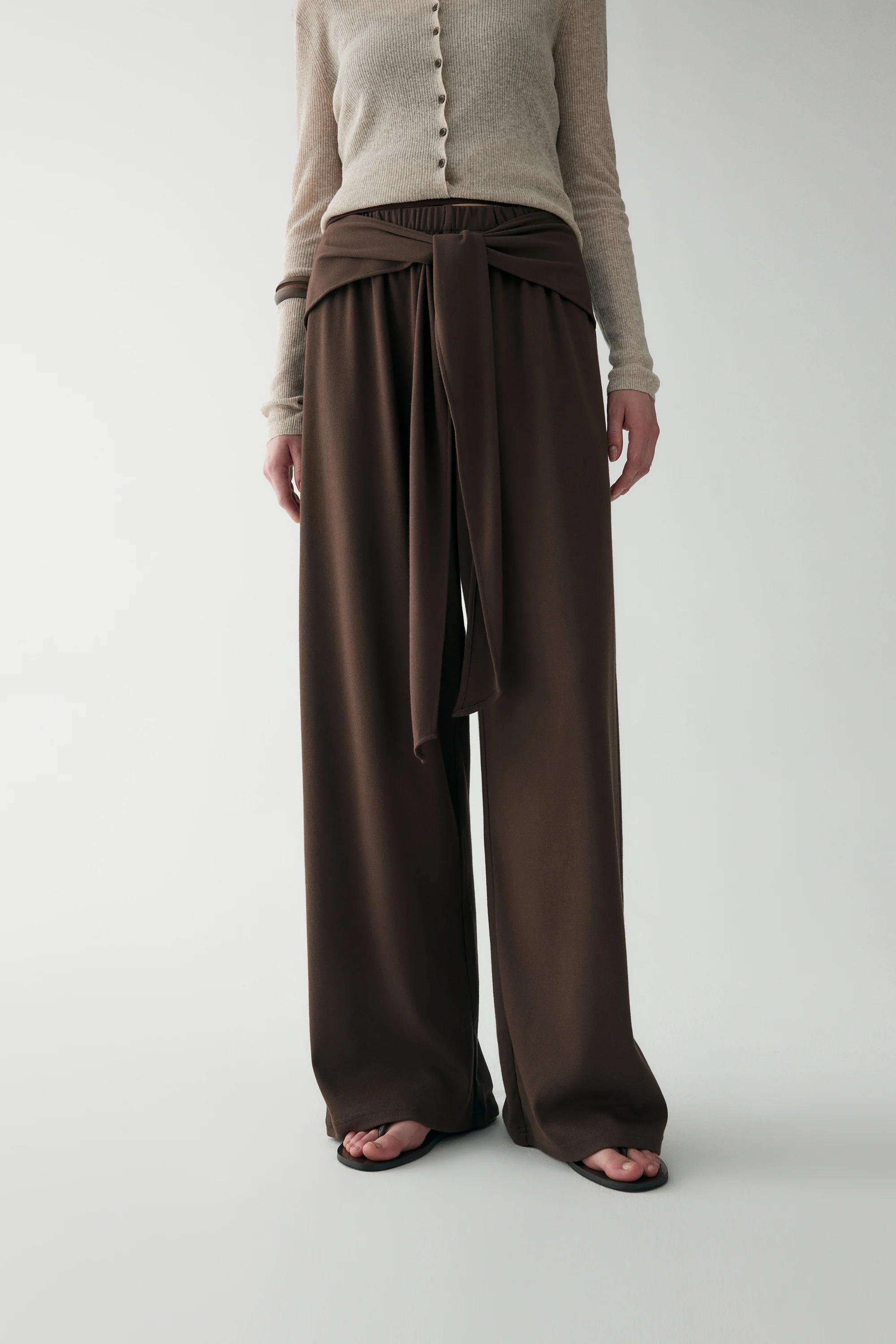 Tie-front Wrap Pants - Image 5