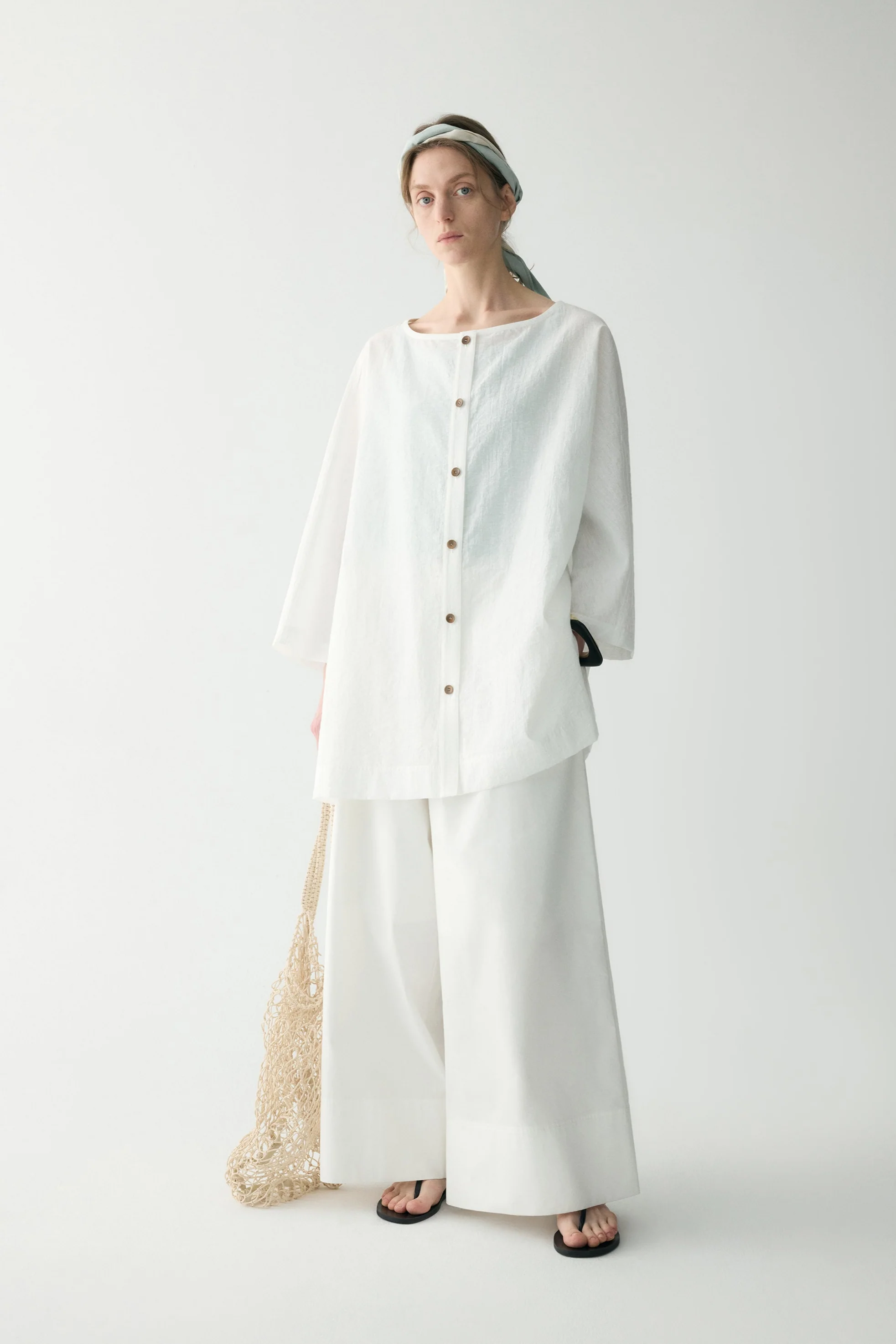 Cotton Pleated Pants - Image 7