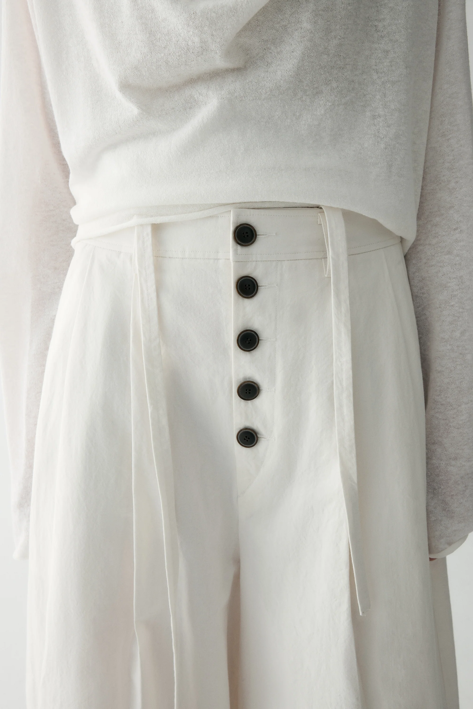 Cotton-linen Wide-leg Pants - Image 11