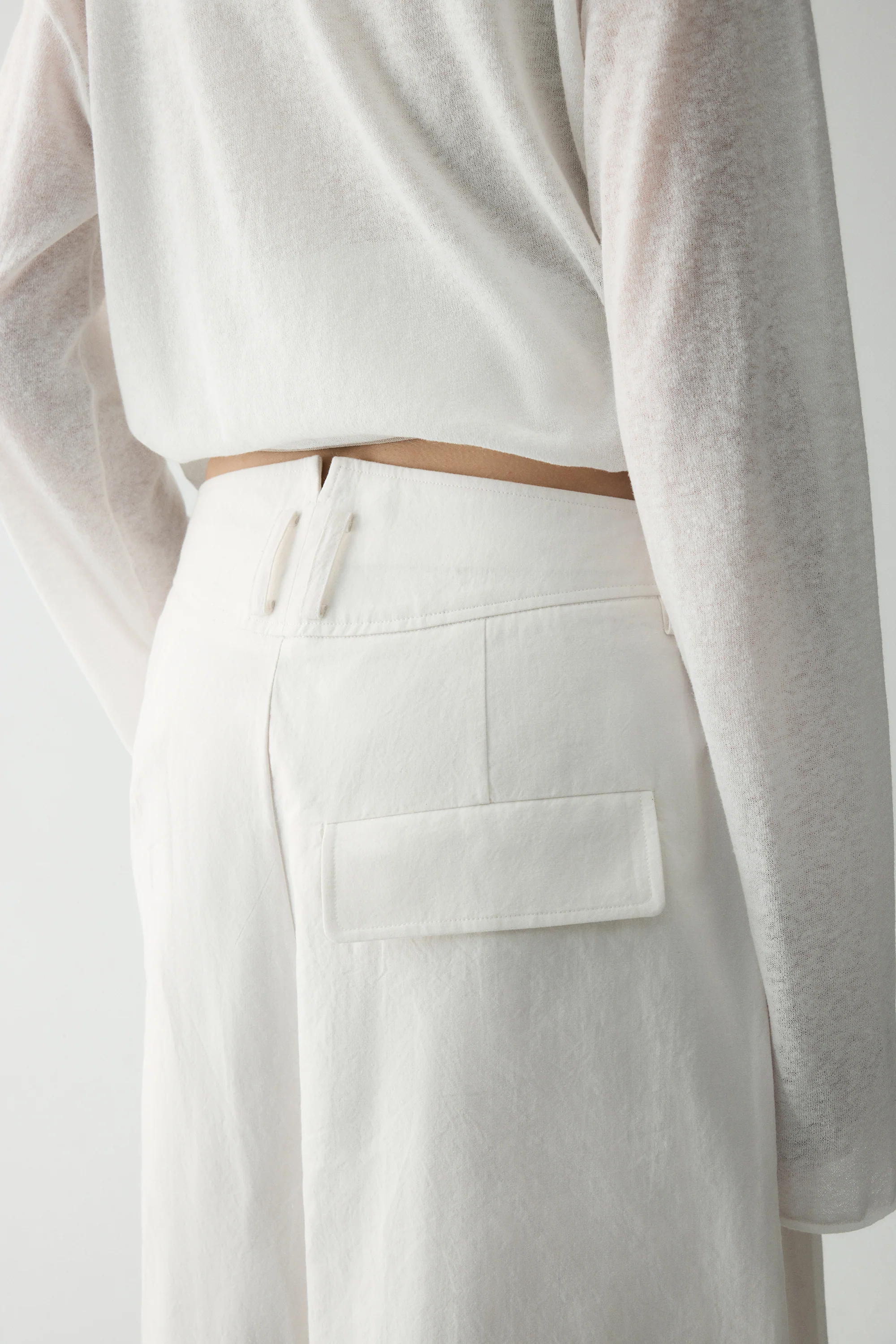 Cotton-linen Wide-leg Pants - Image 12