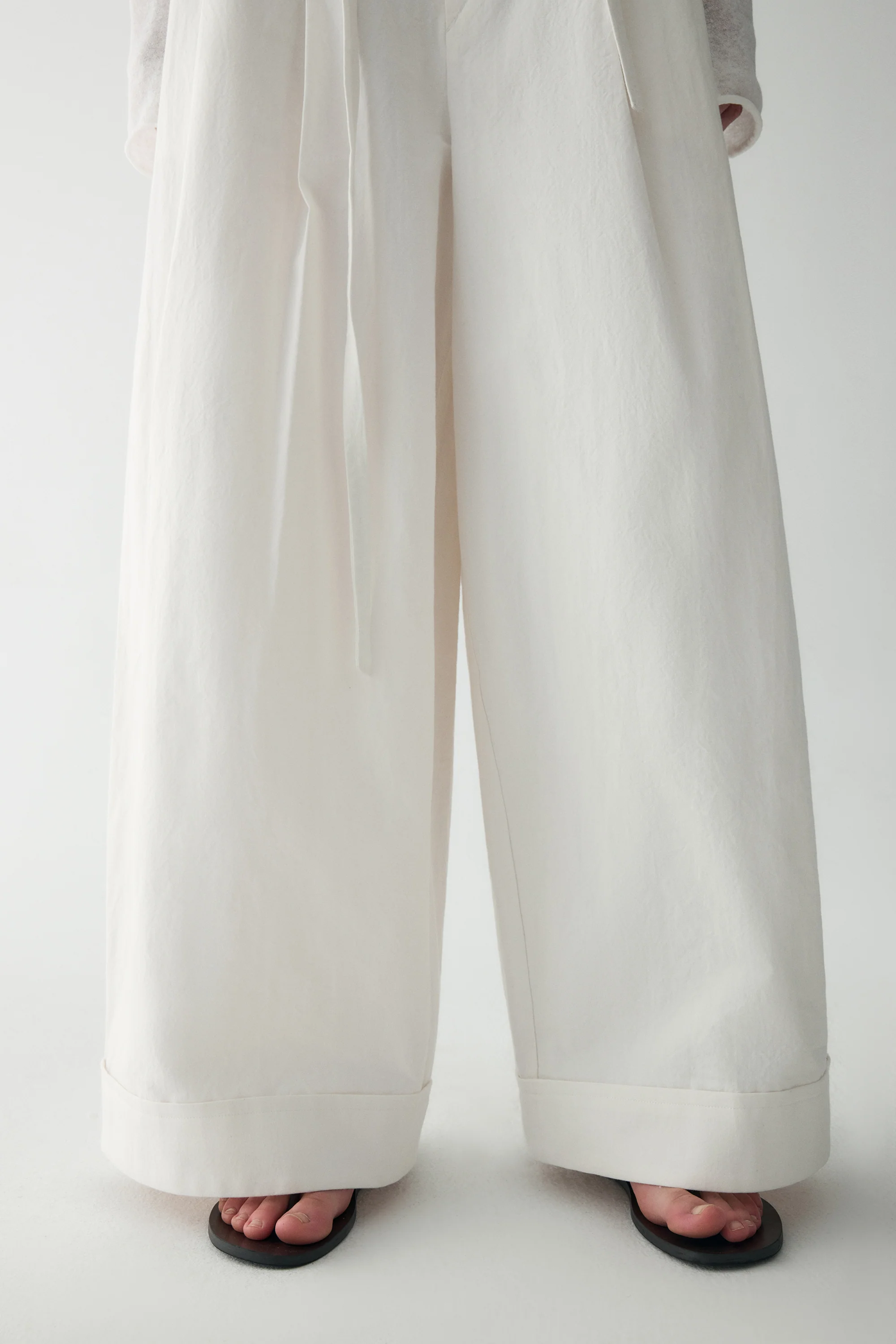 Cotton-linen Wide-leg Pants - Image 14