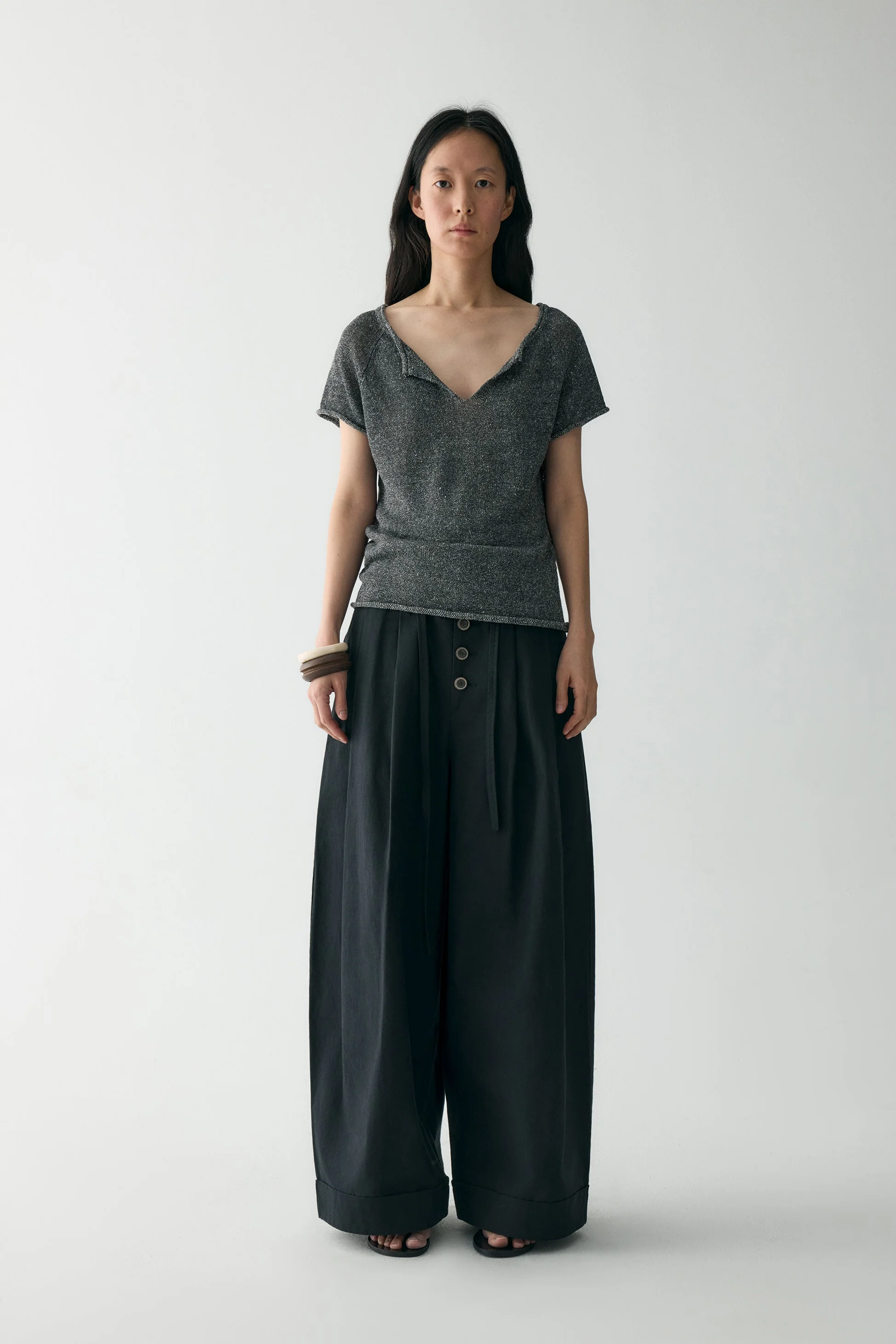 Cotton-linen Wide-leg Pants - Image 18