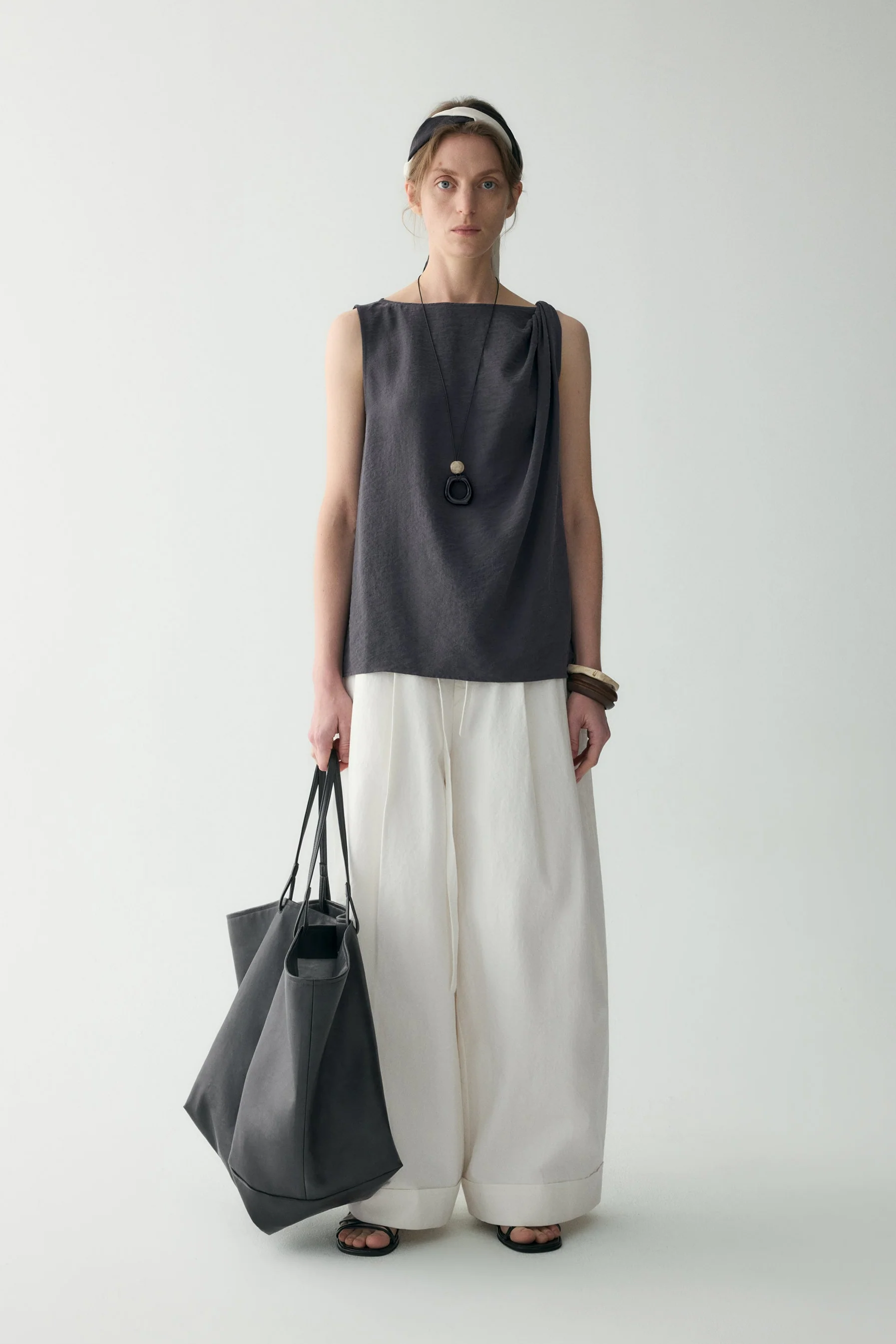 Cotton-linen Wide-leg Pants - Image 6