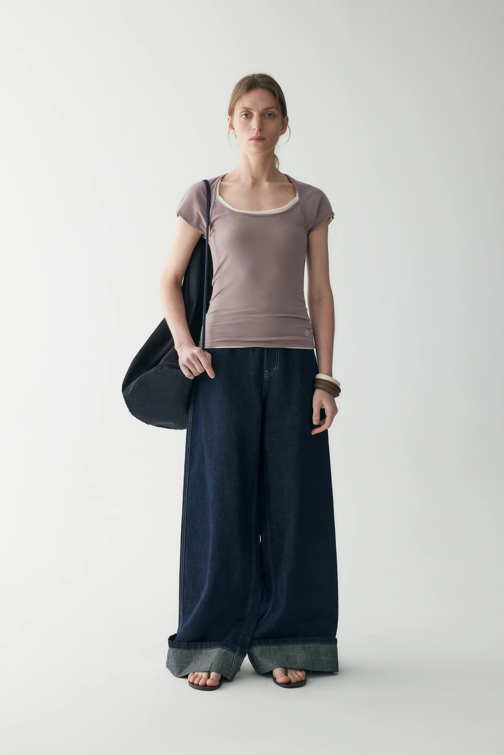Cotton Turn-up Jeans - Image 11