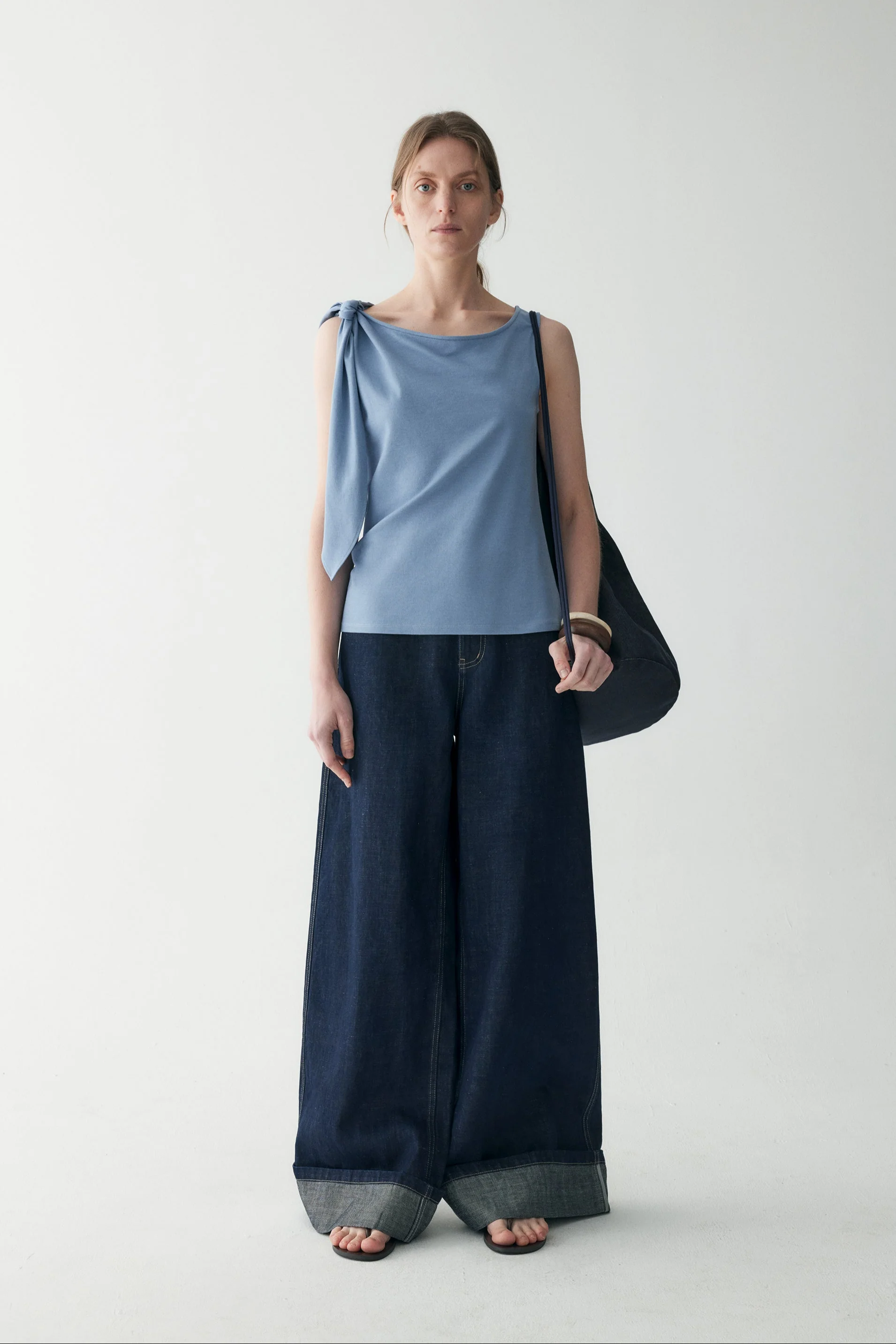 Cotton Turn-up Jeans - Image 12