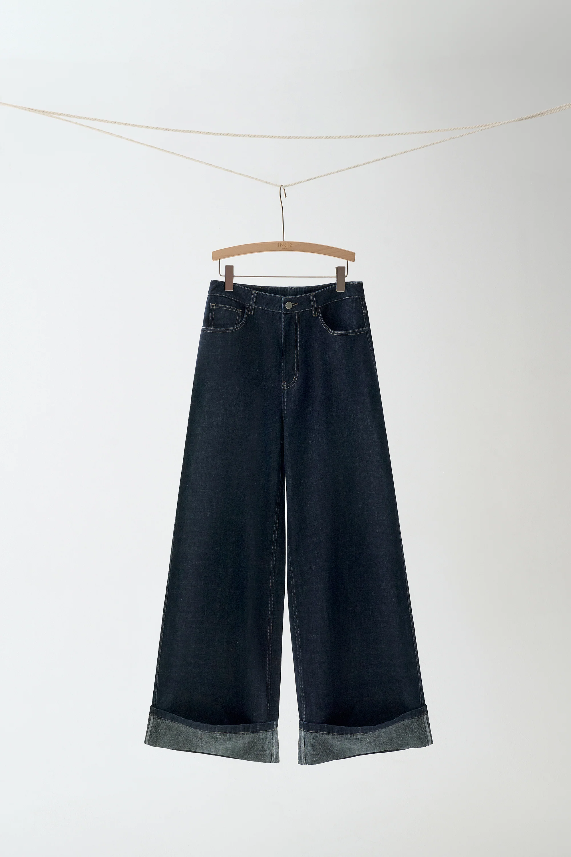 Cotton Turn-up Jeans - Image 2