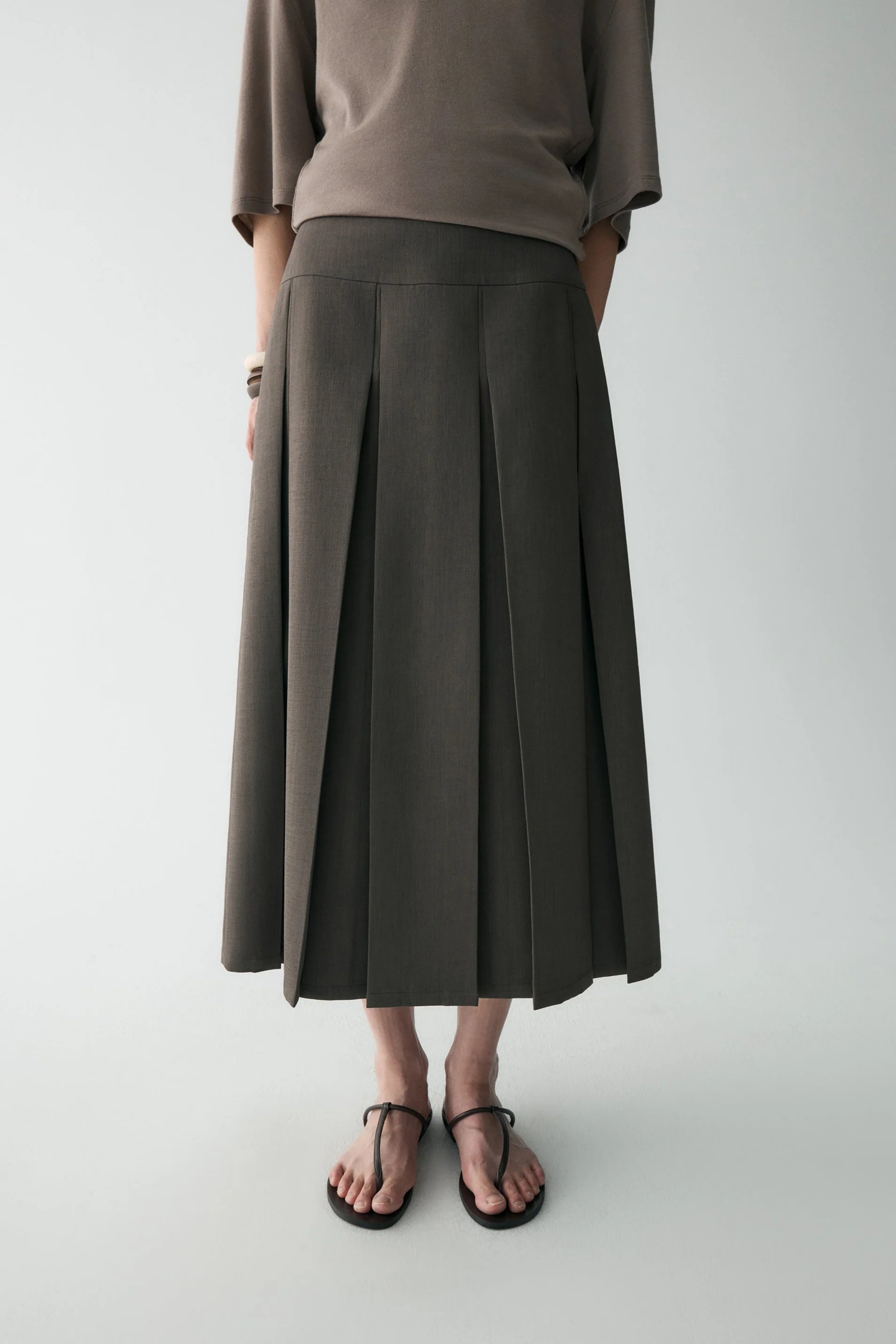 Retro Pleated Skirt - Image 13