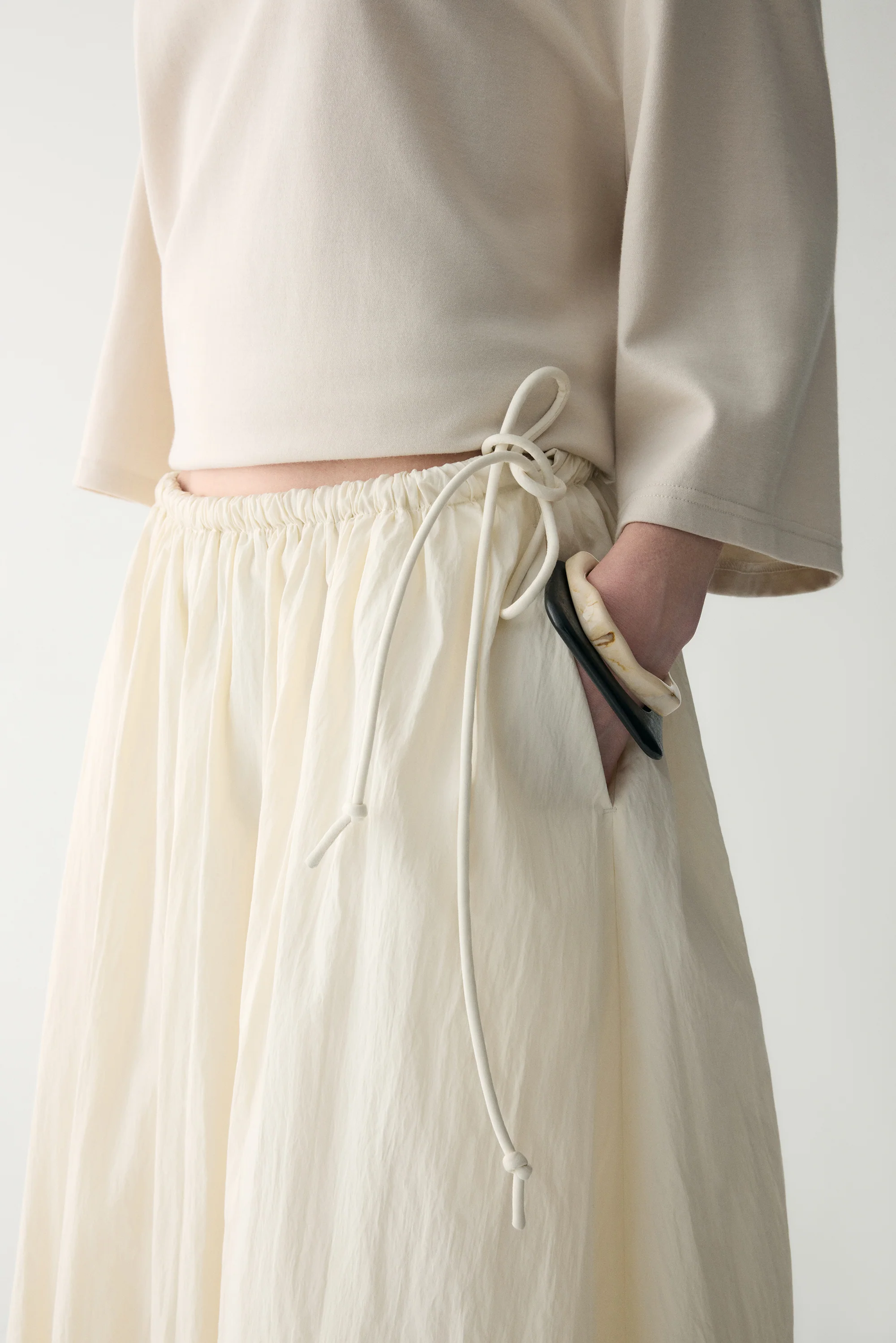 Elasticated Midi Skirt - Image 9