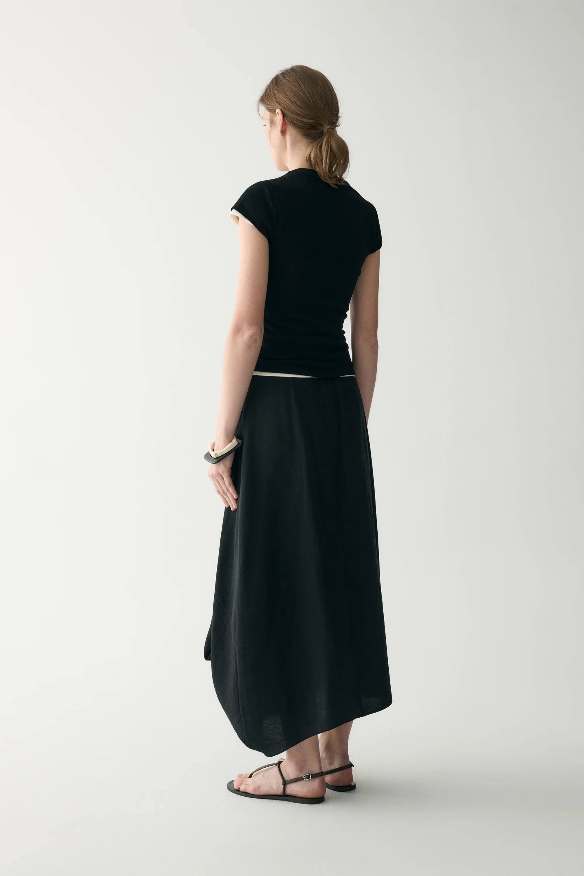 Linen Knotted Waistband Skirt - Image 16
