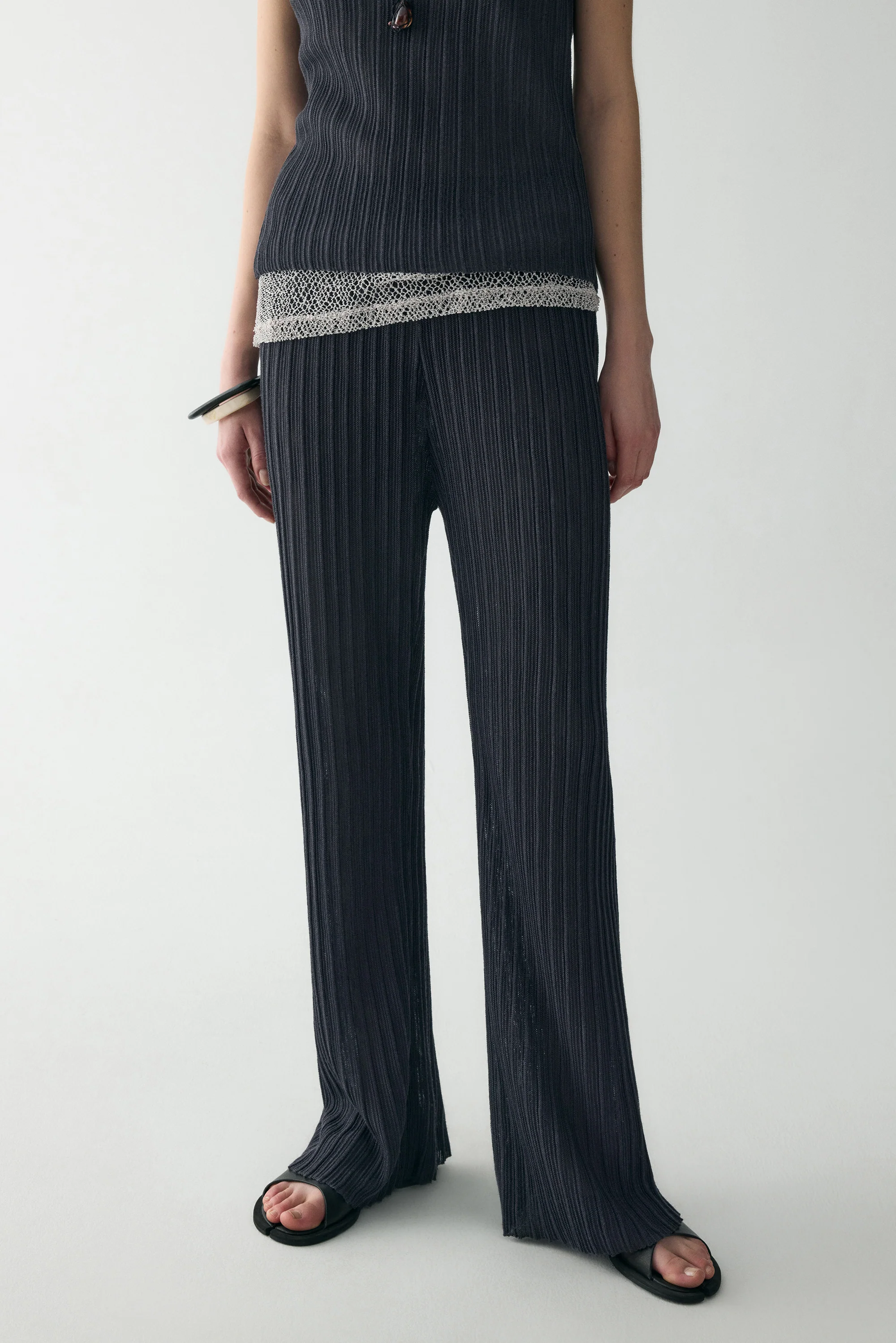 Textured Knitted Pants - Image 17