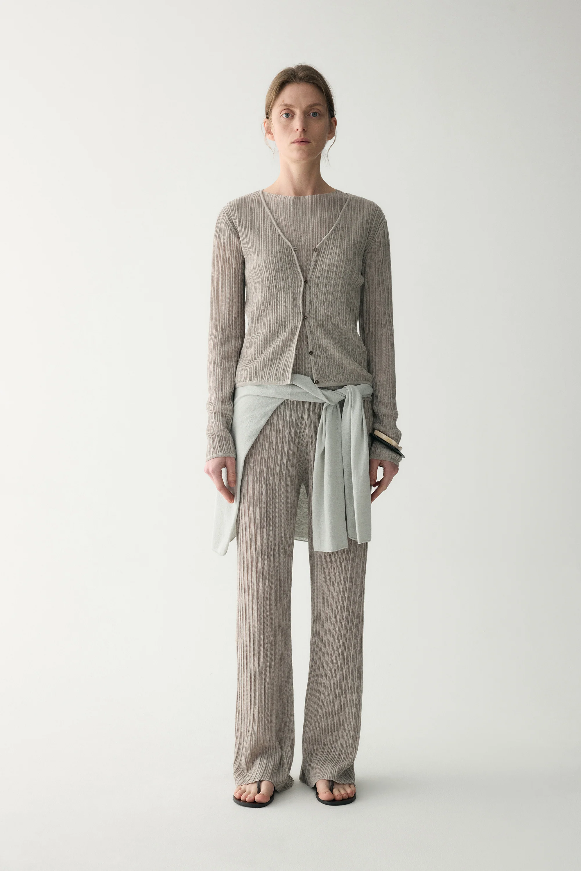 Textured Knitted Pants - Image 5